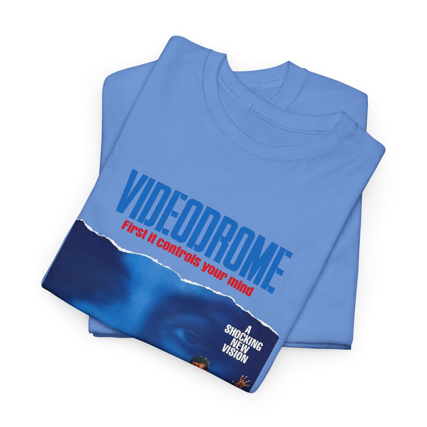 david cronenberg's videodrome 1983 alternate movie poster reproduction tshirt