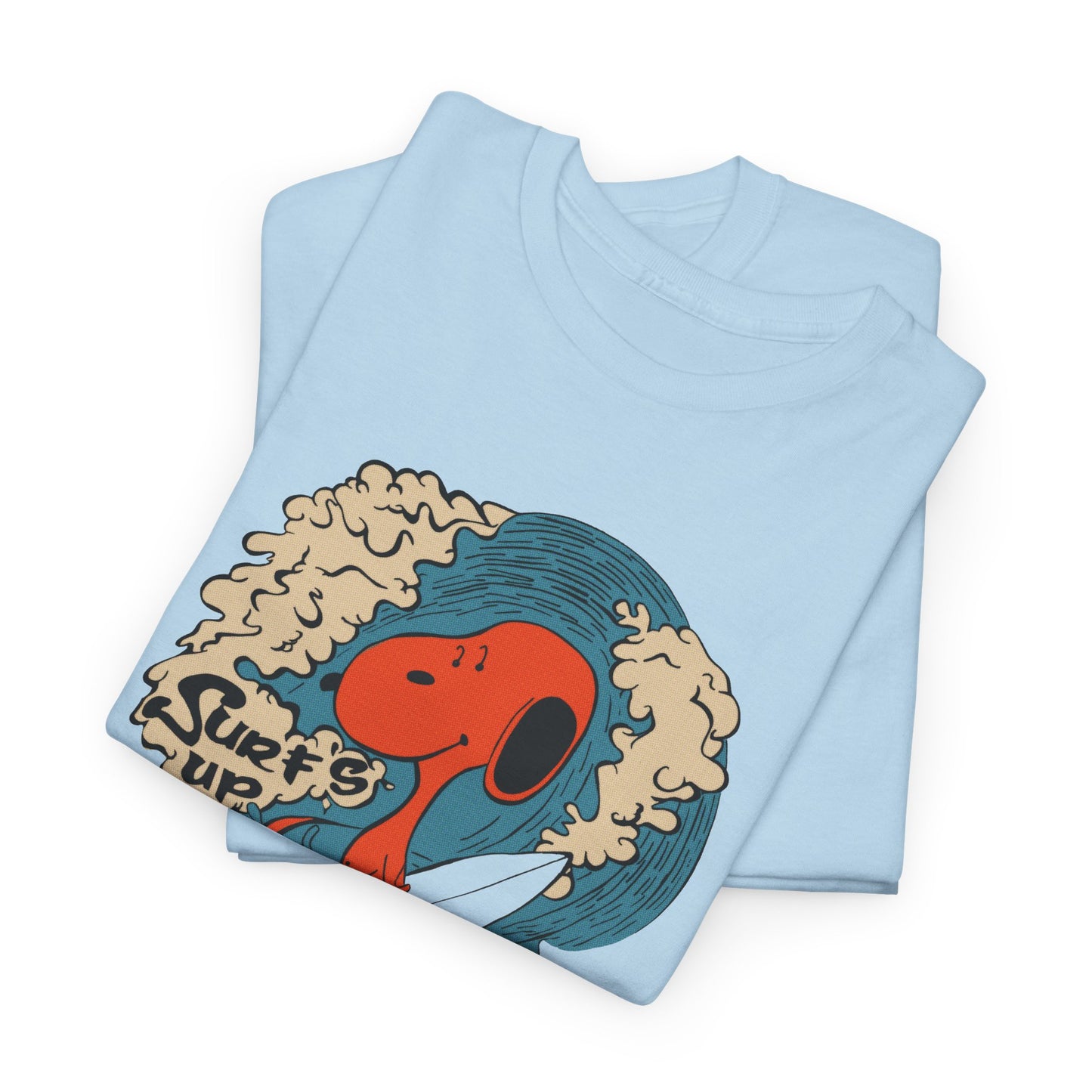 surf's up creep dog vintage graphic reproduction tshirt