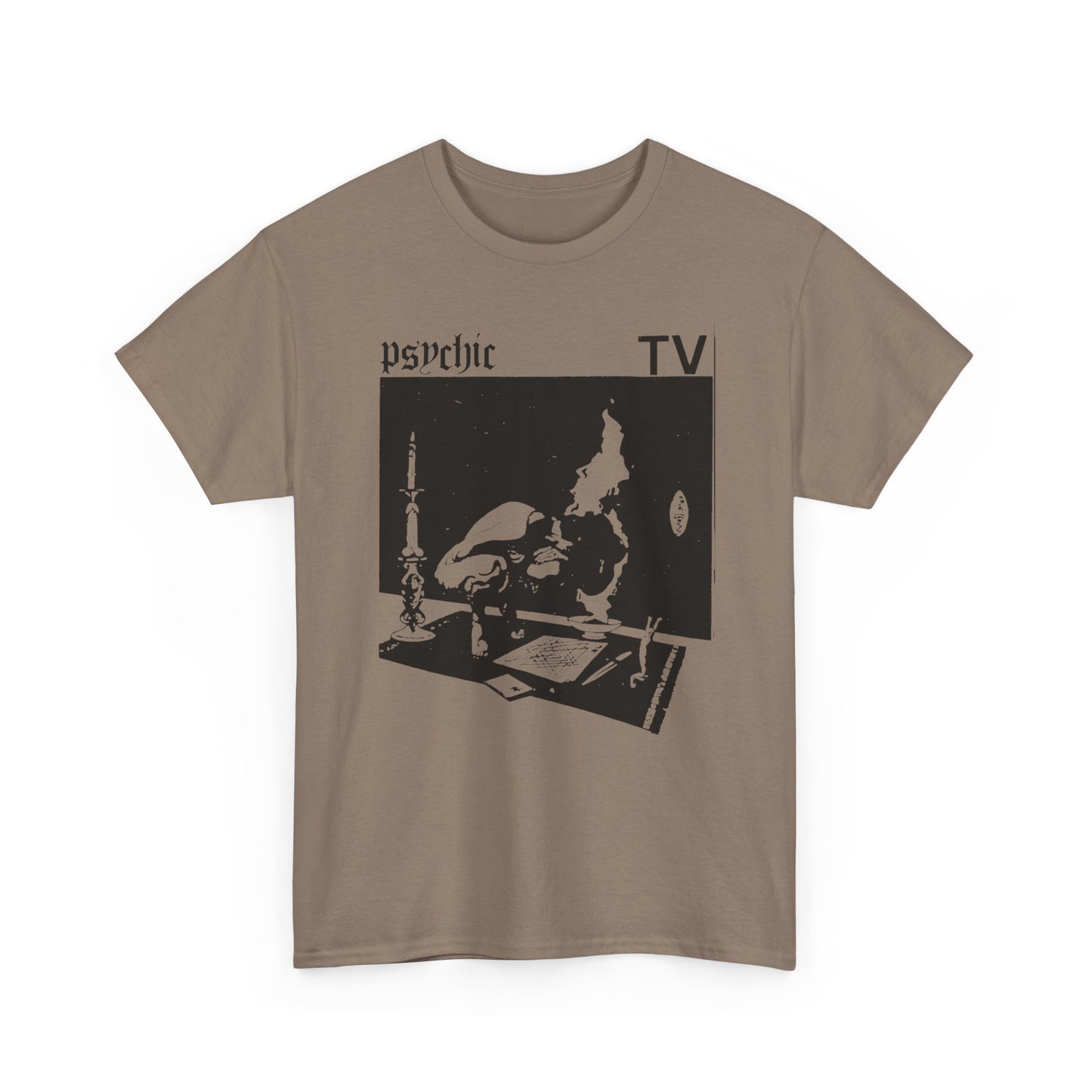 1985 cassette cover for post punk band psychic tv tshirt