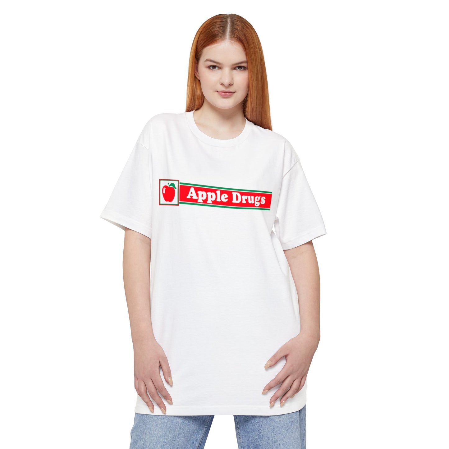 oversized apple drugs unisex tall beefy tshirt