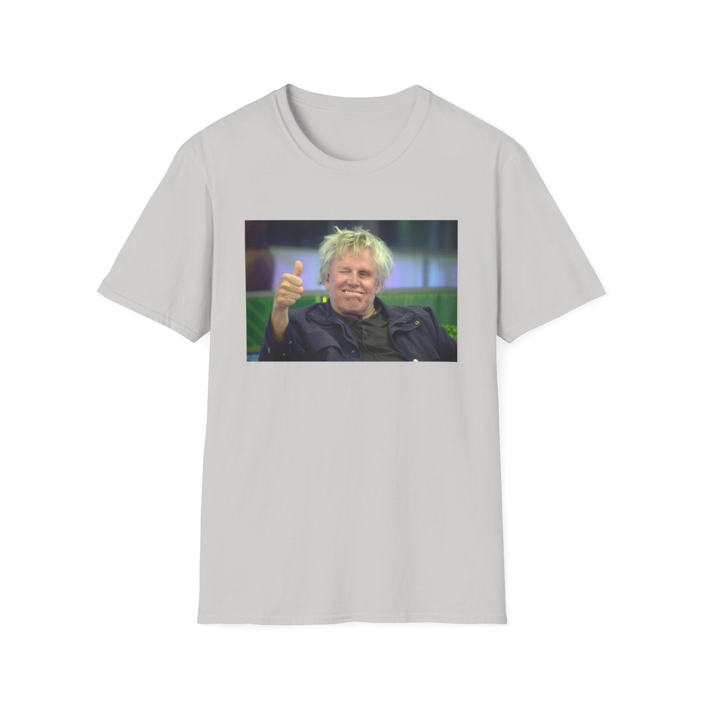 gary busey thumbs up tshirt
