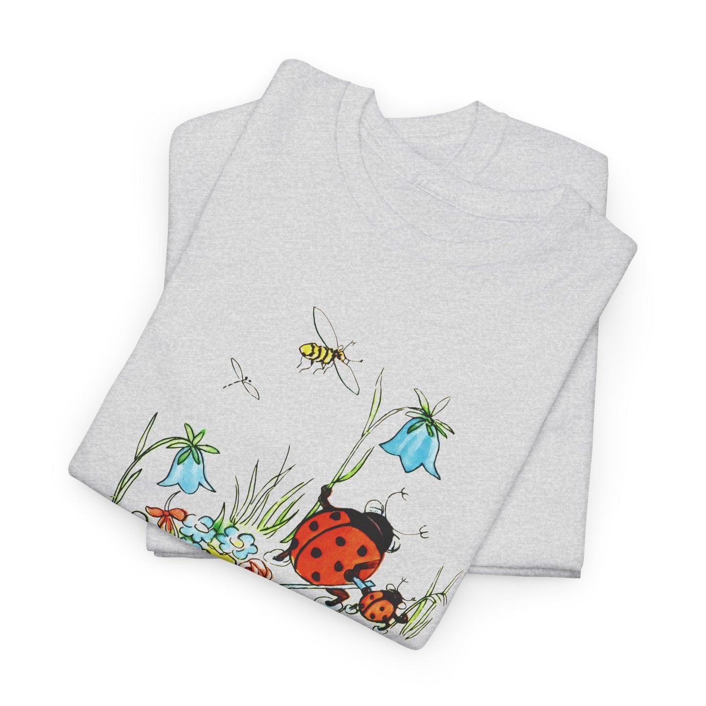 vintage postcard mouse and lady buggy reproduction tshirt