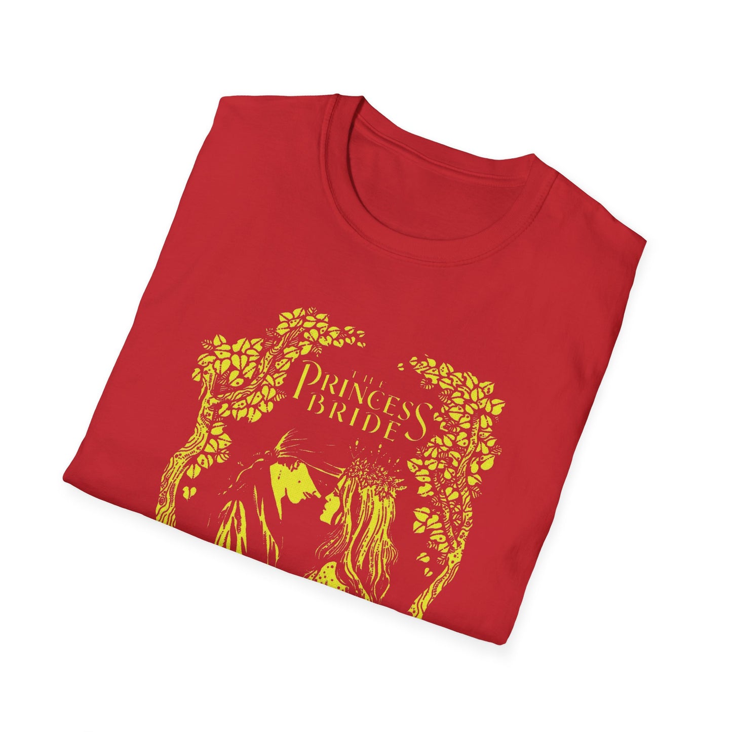 1987 movie princess bride yellow stencil style tshirt