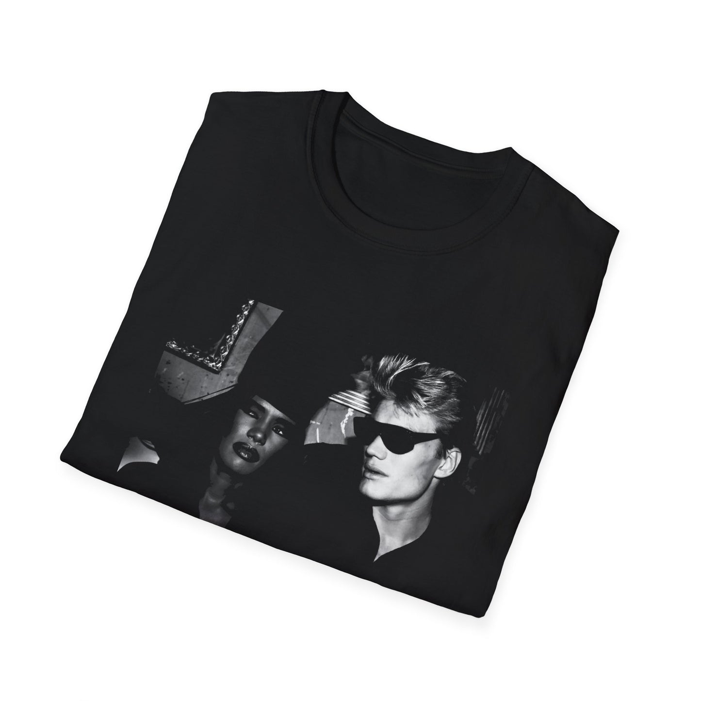 early 80s dolph lundgren and grace jones tshirt