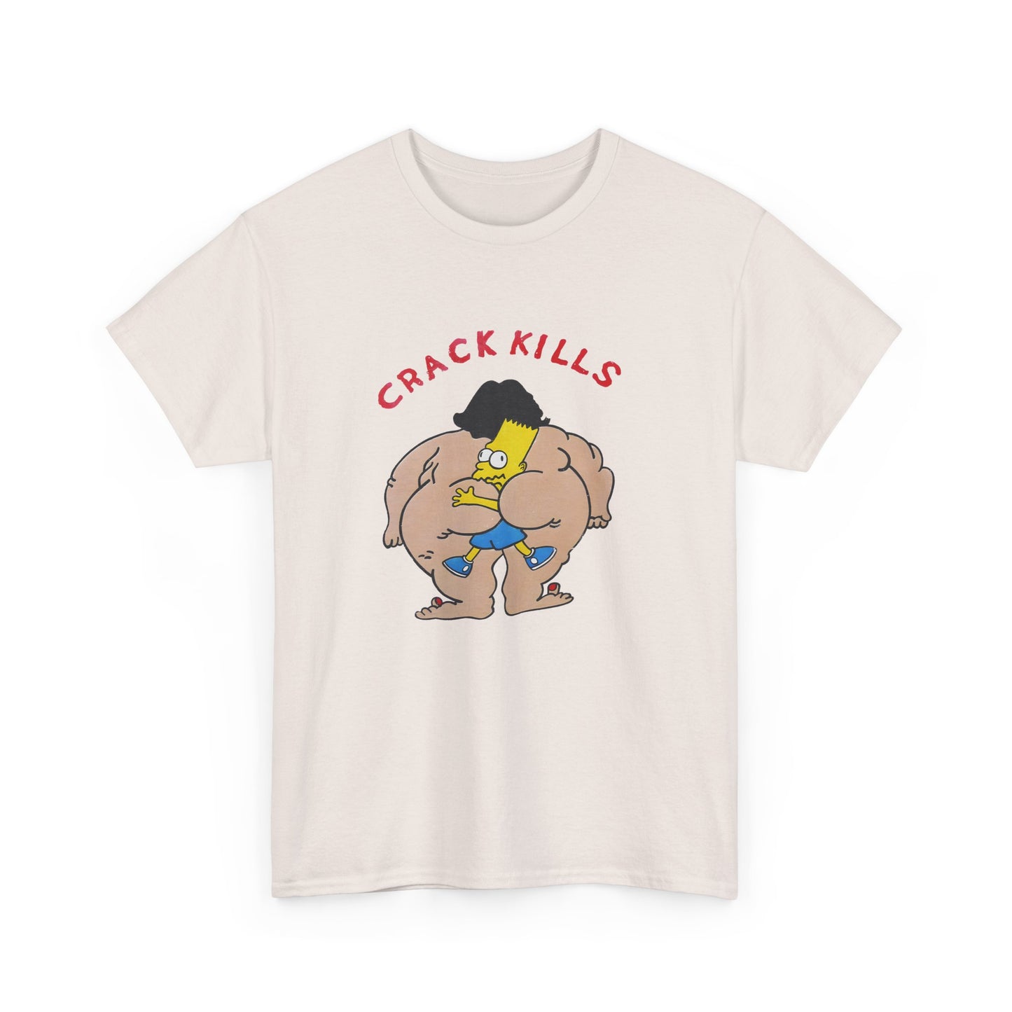 bart simpson crack kills parody vintage reproduction tshirt