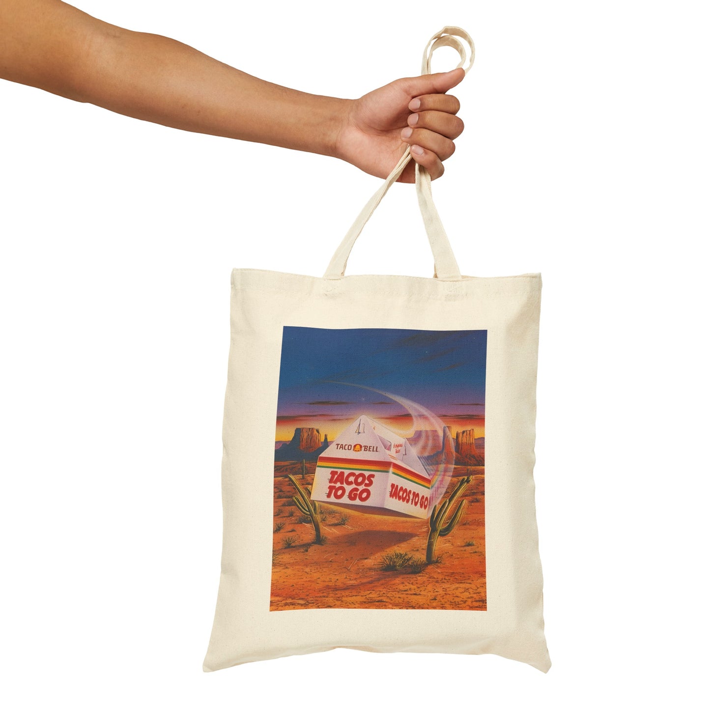 1980s retro taco bell advertisement cotton canvas tote bag whatmart