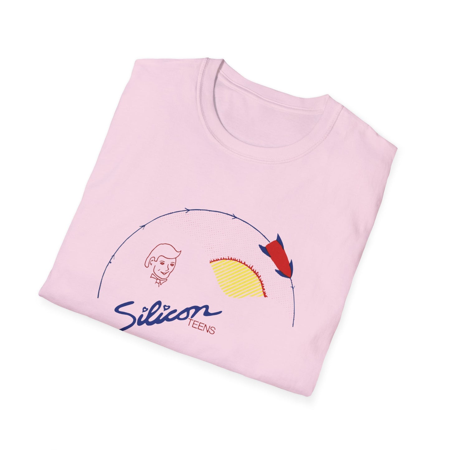 1979 new wave virtual band silicon teens fan art tshirt