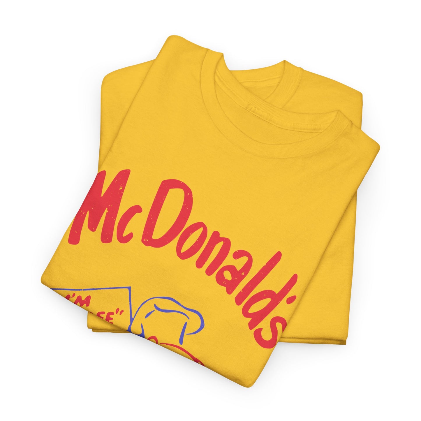 1950s vintage mcdonalds distressed logo reproduction tshirt