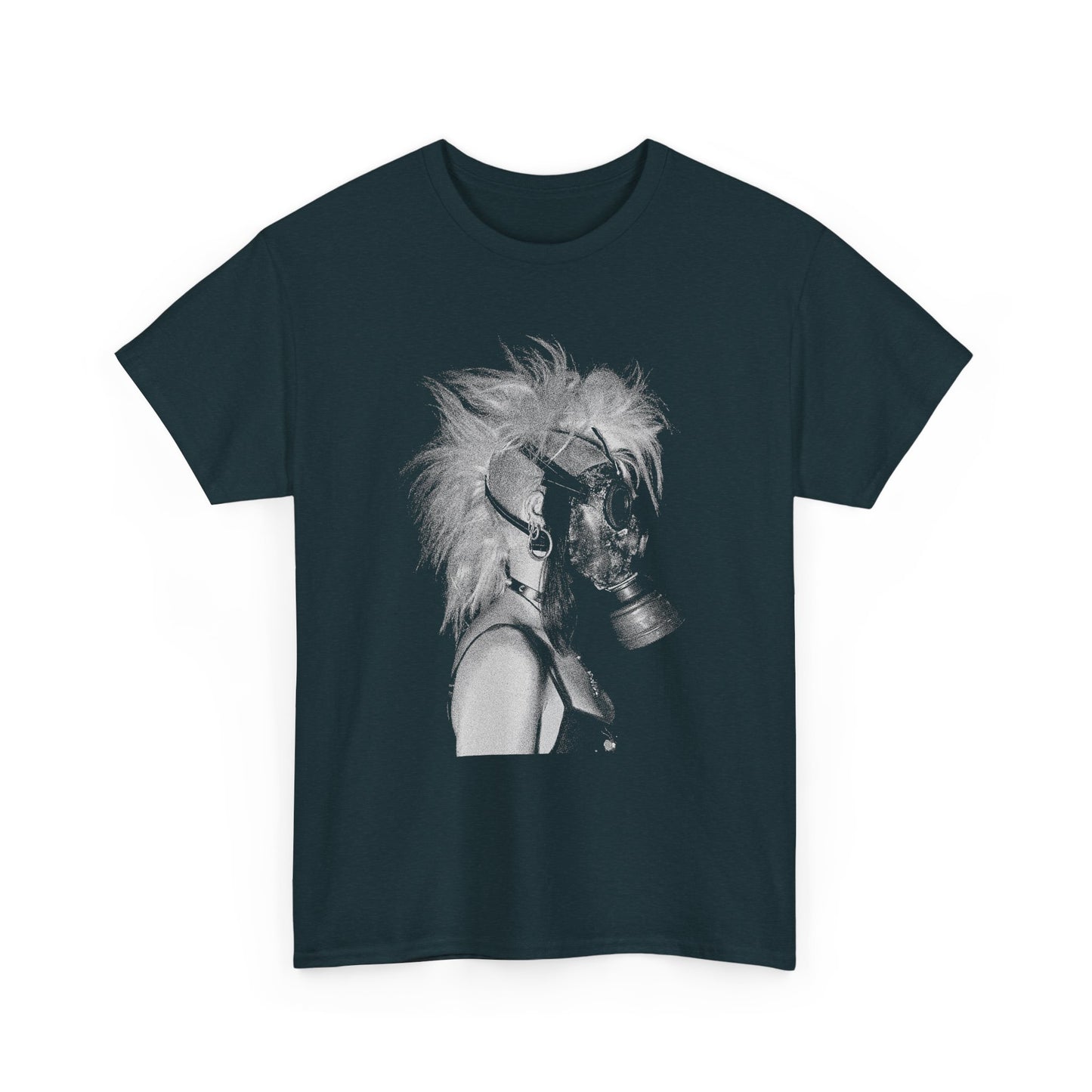 girl in gas mask tshirt
