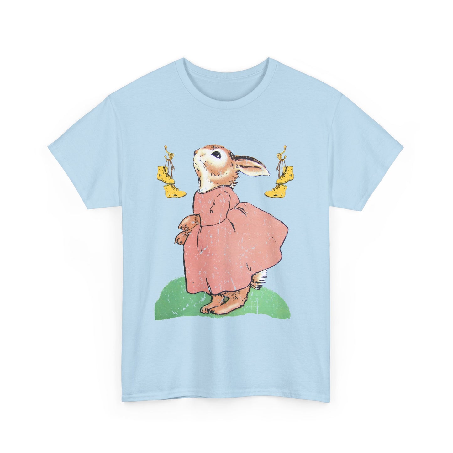 1939 the country bunny and the little gold shoes distressed fan art graphic reproduction tshirt