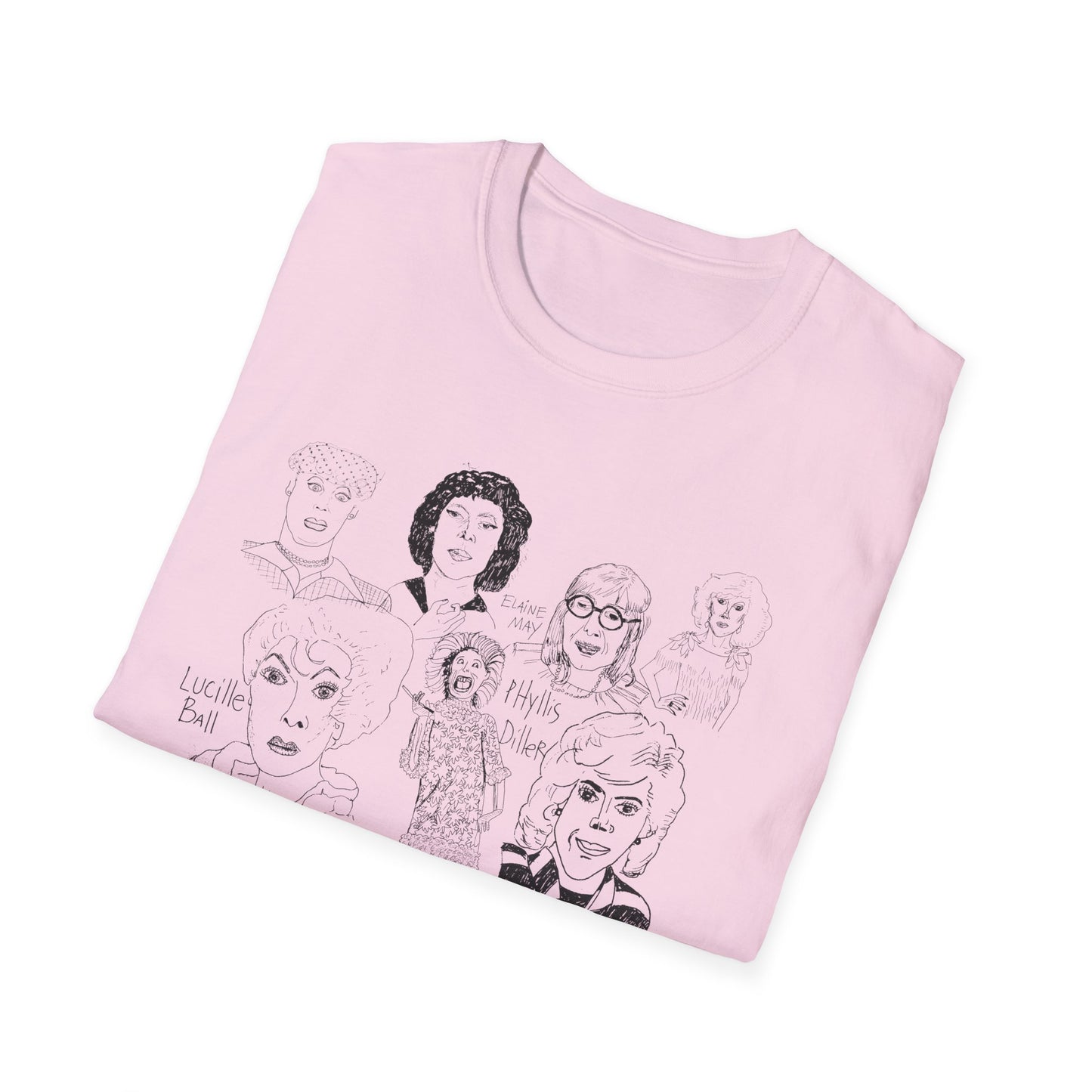 original drawing women of comedy collage tshirt