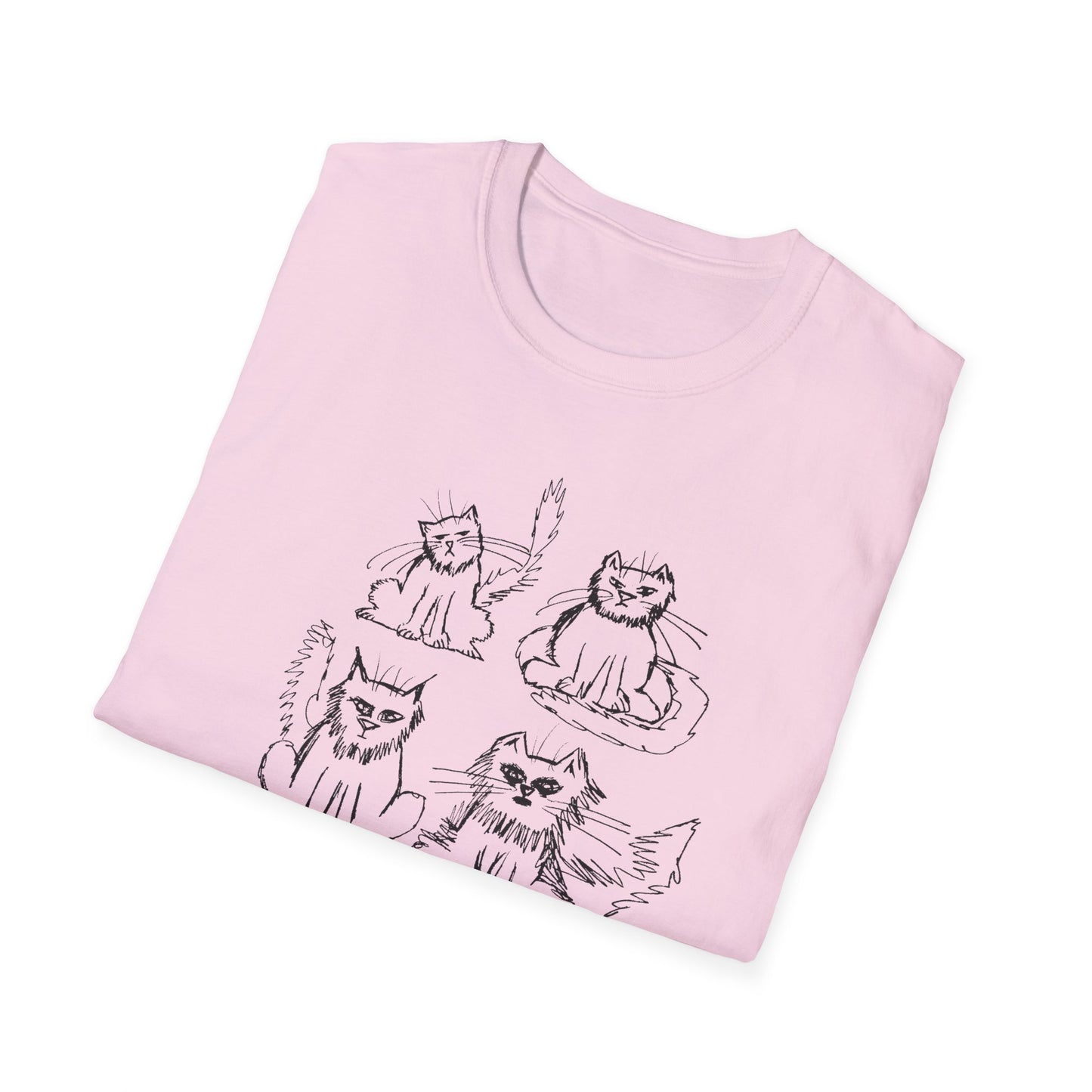 original drawing another six cats tshirt