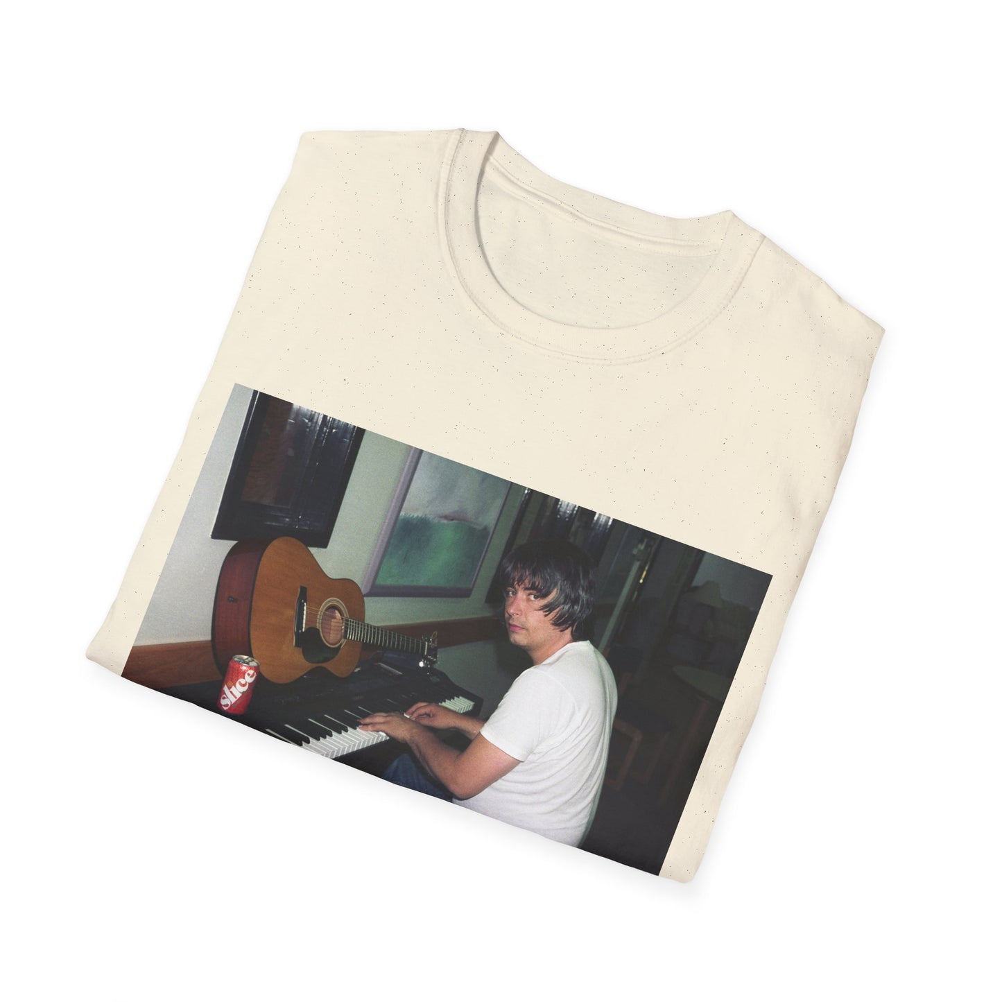 daniel johnston playing piano tshirt