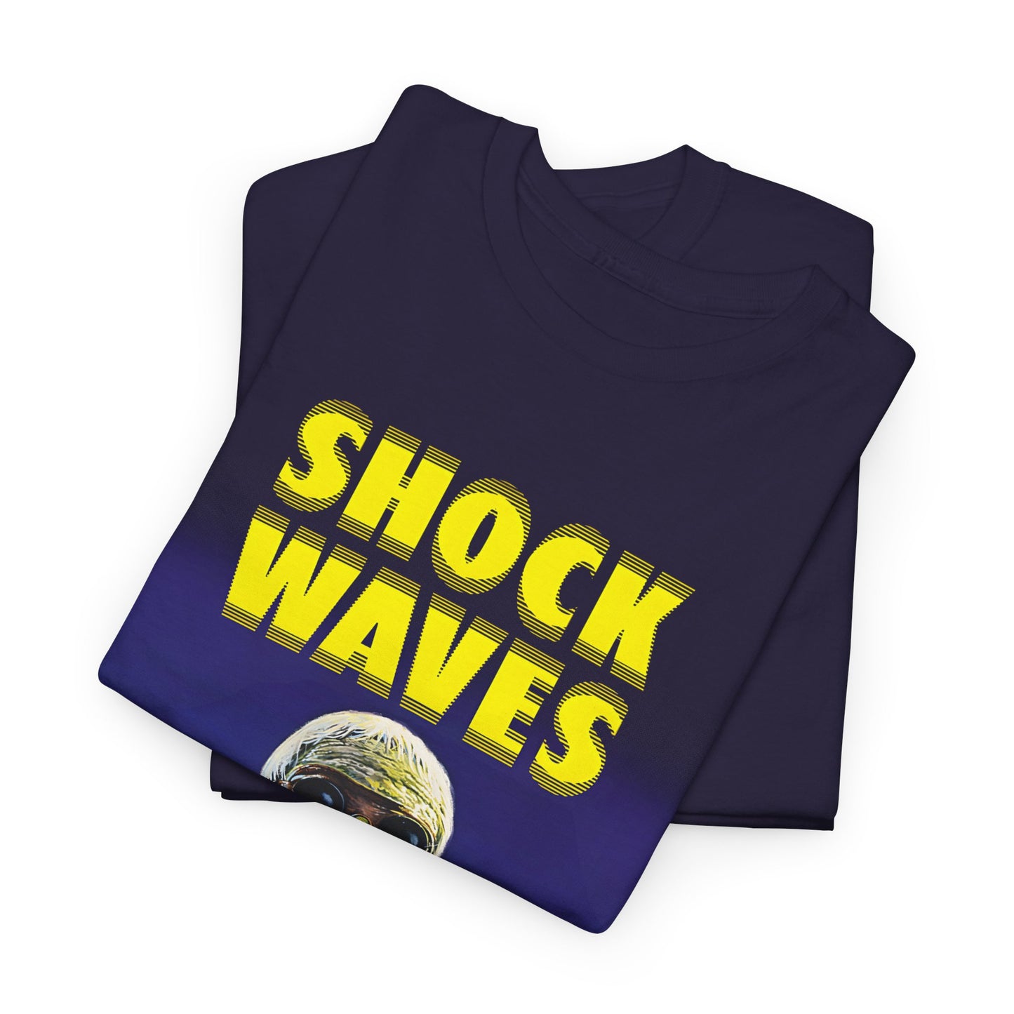 1977 american horror movie shock waves movie poster tshirt