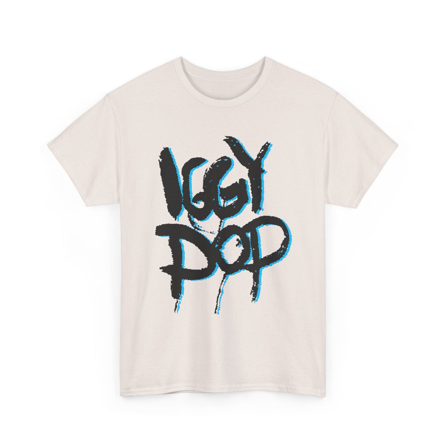 vintage iggy pop fan art reproduction tshirt
