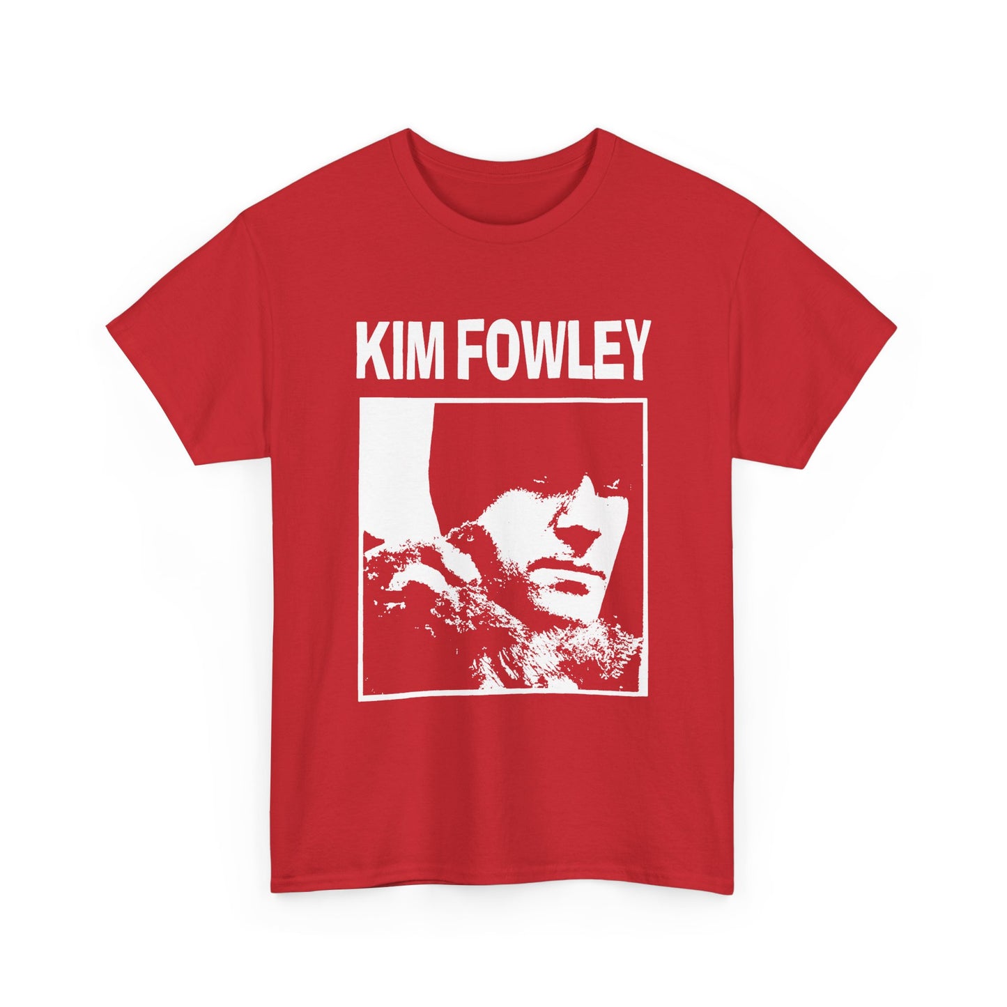 kim fowley show poster fan art reproduction white graphic tshirt