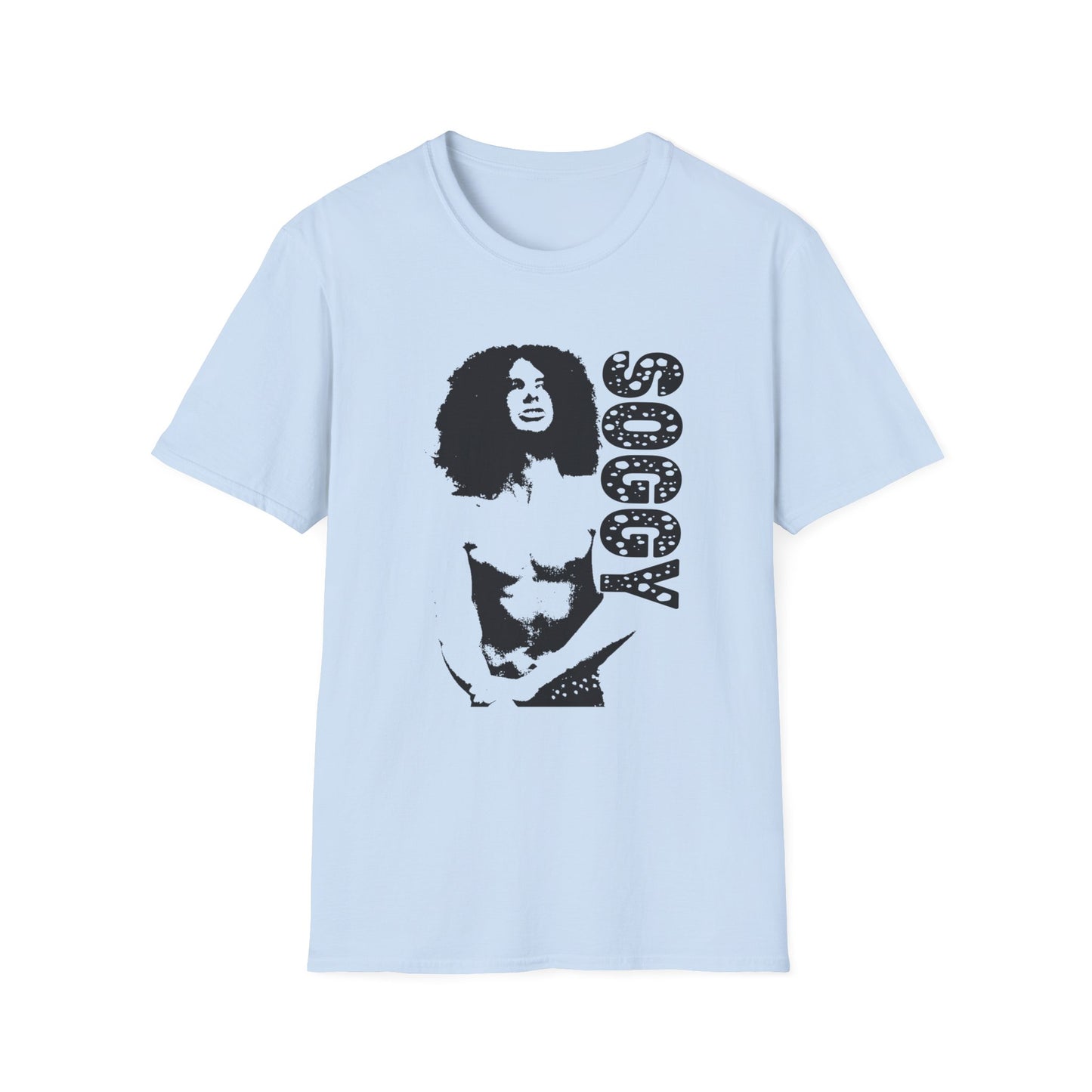 1980s french hard rock band soggy fan art tshirt