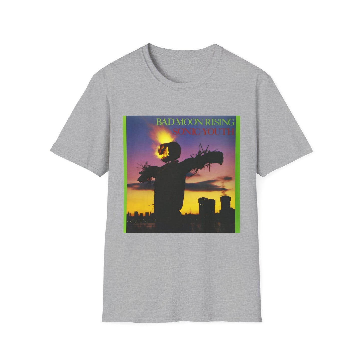 sonic youth 1985 bad moon rising album tshirt