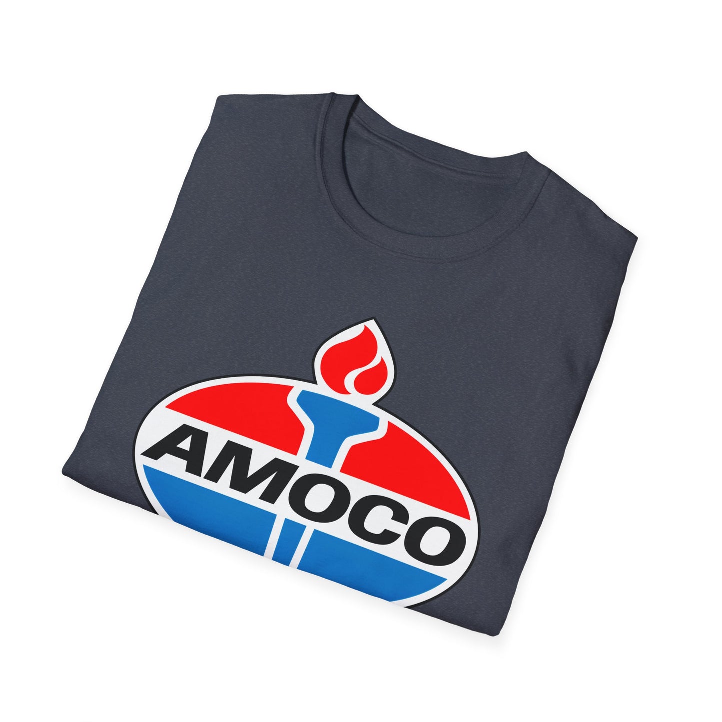 amoco oil company logo tshirt