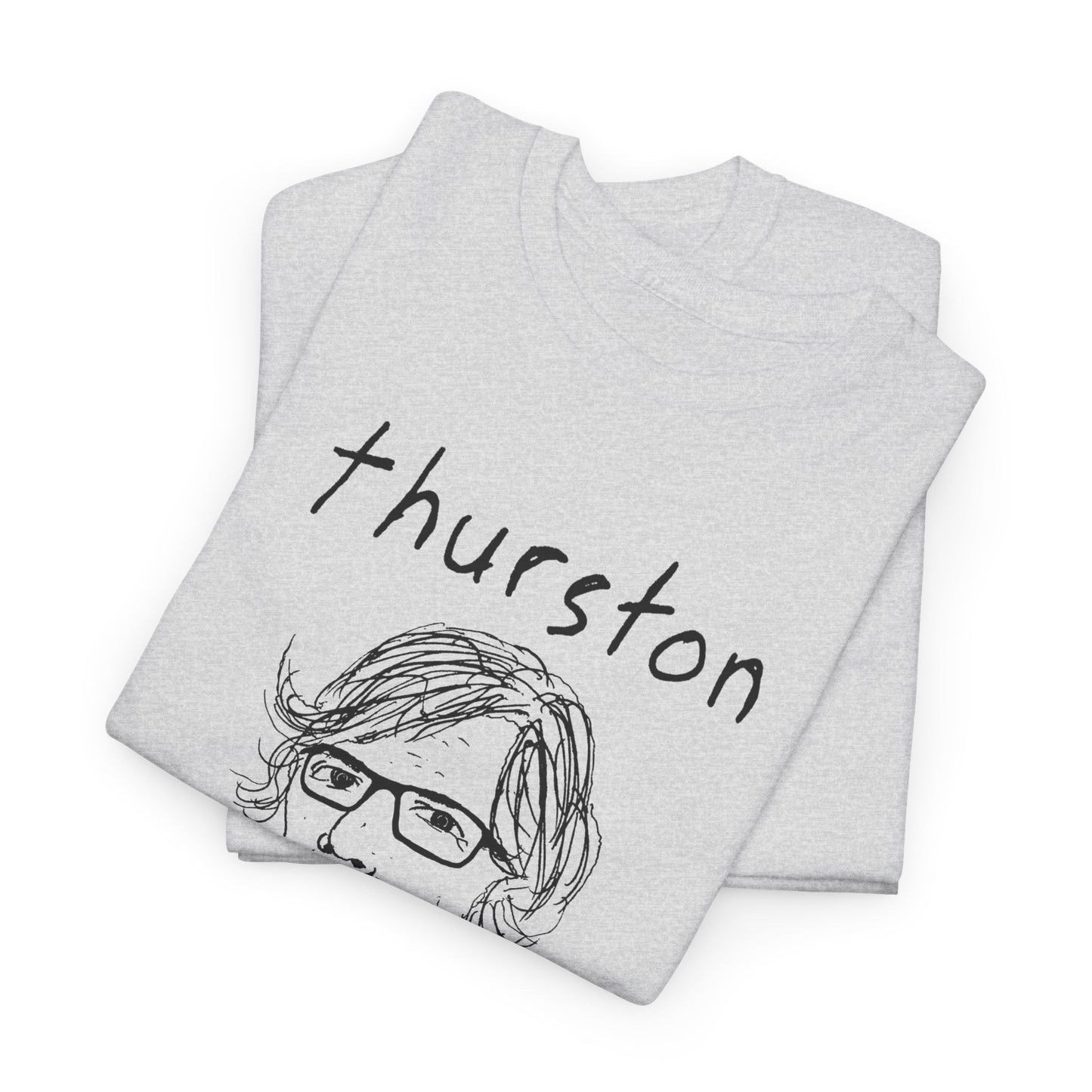 original drawing thurston moore with name tshirt