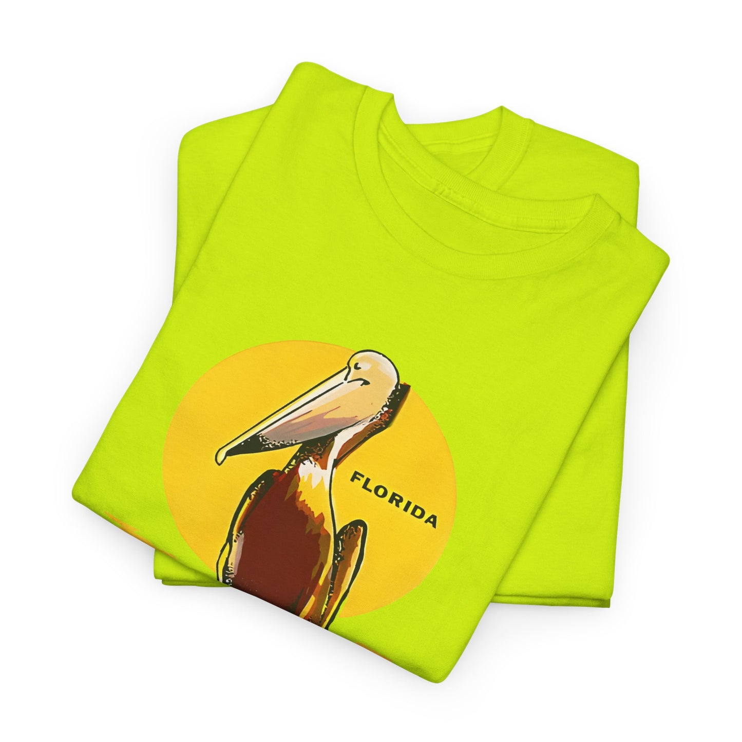 vintage florida pelican souvenir water decal reproduction tshirt