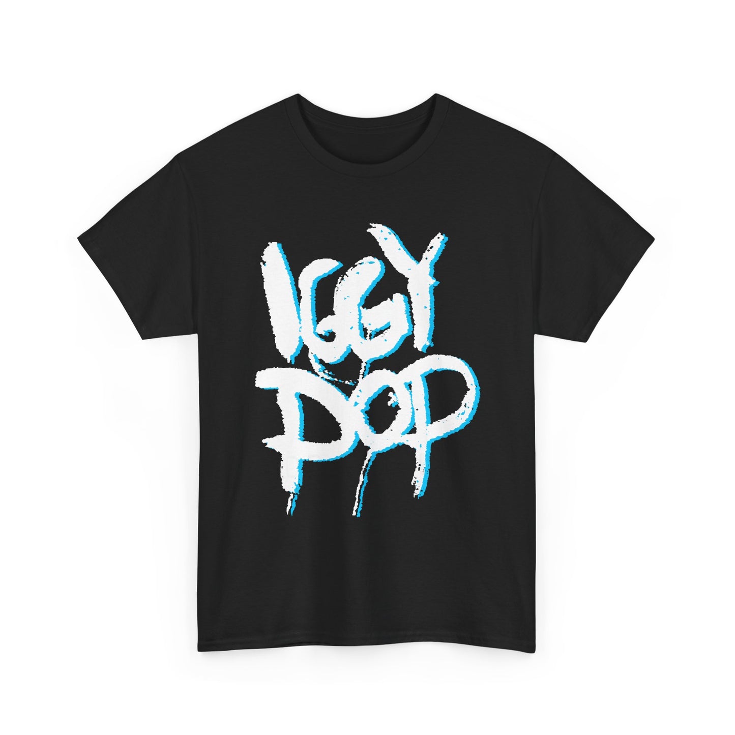 vintage iggy pop fan art reproduction tshirt