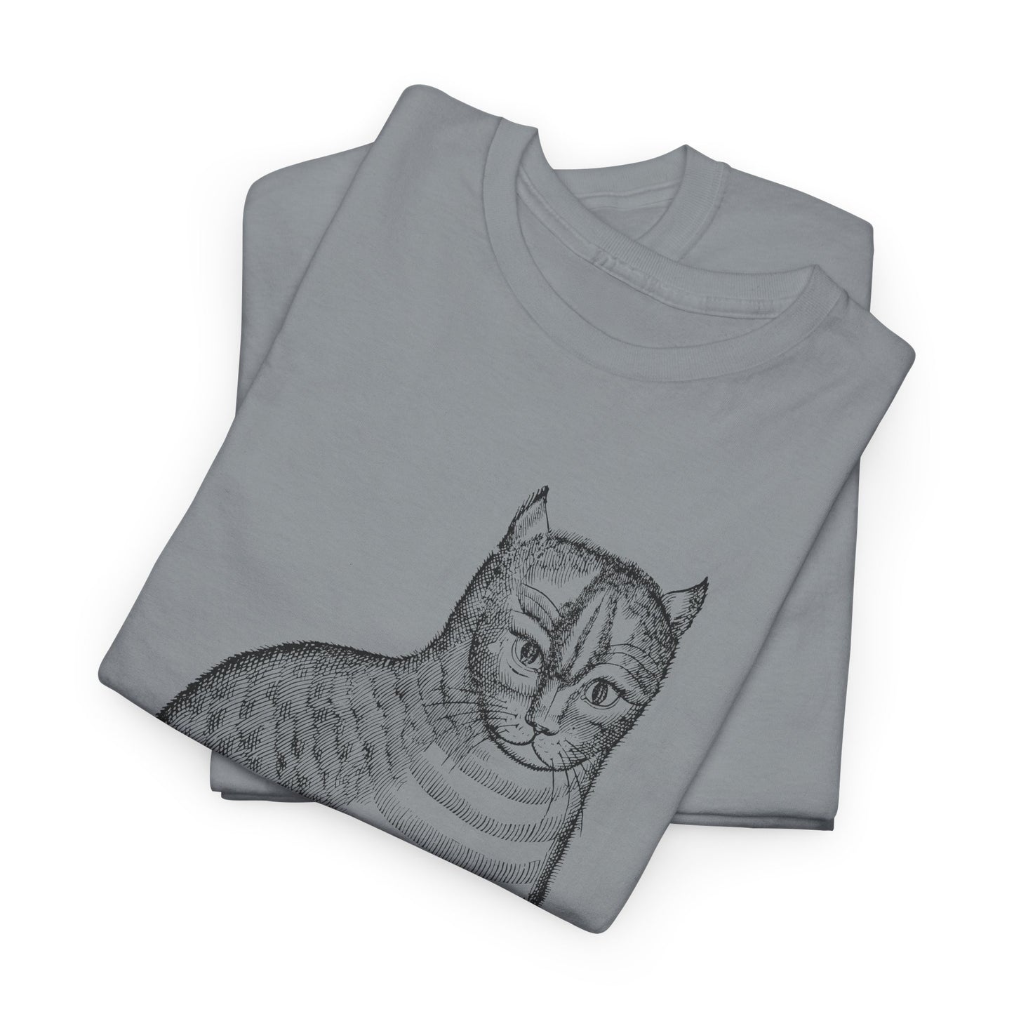 1658 edward topsell cat illustration reproduction tshirt
