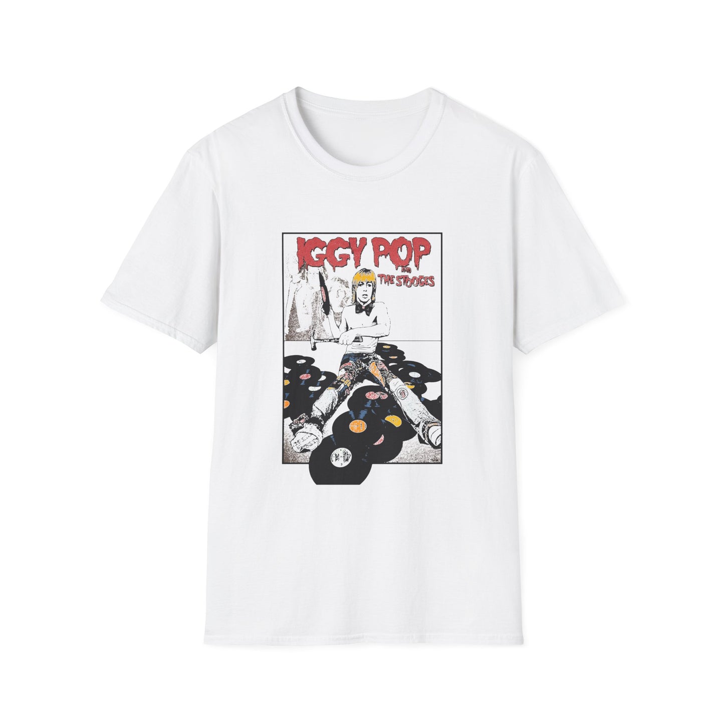 iggy pop and the stooges 1974 tour poster tshirt