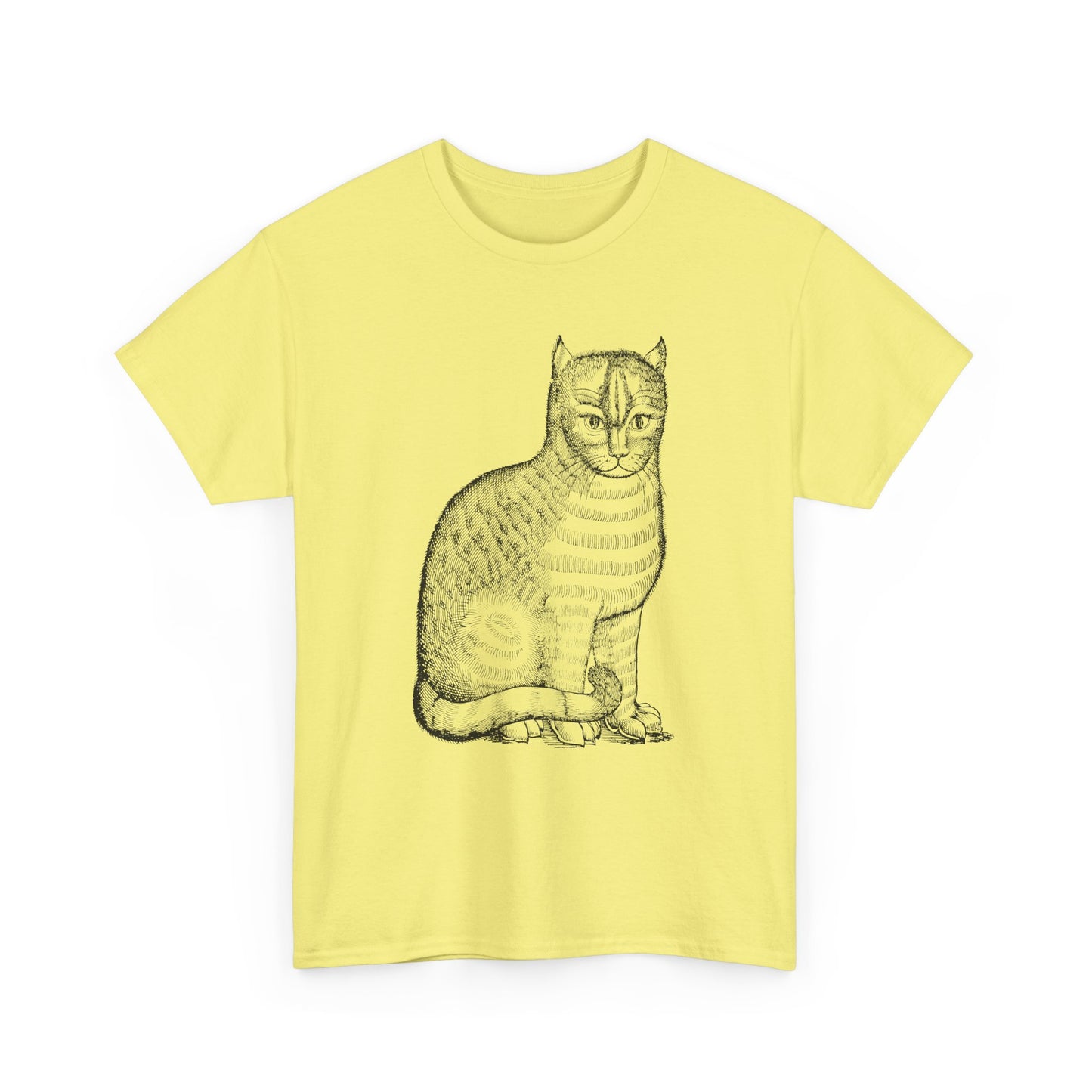 1658 edward topsell cat illustration reproduction tshirt