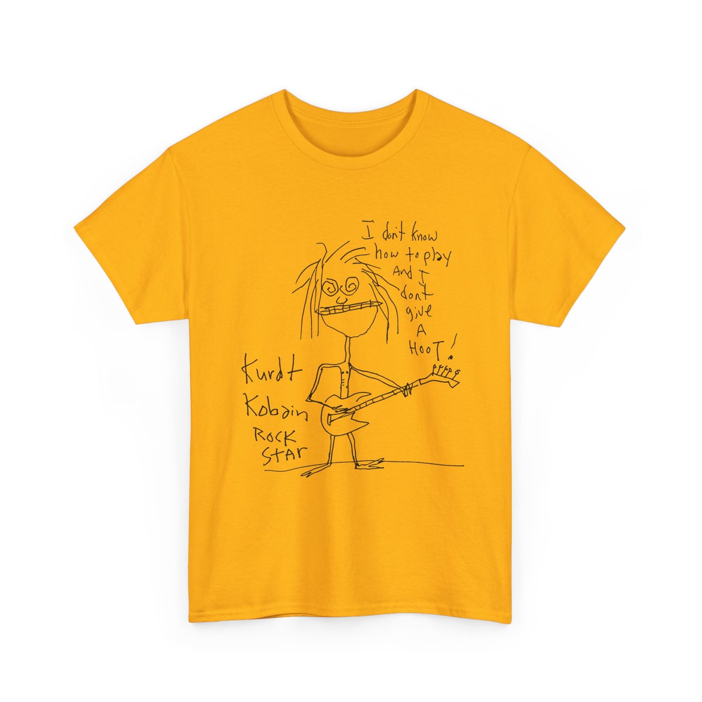 1992 kurt cobain self portrait reproduction tshirt