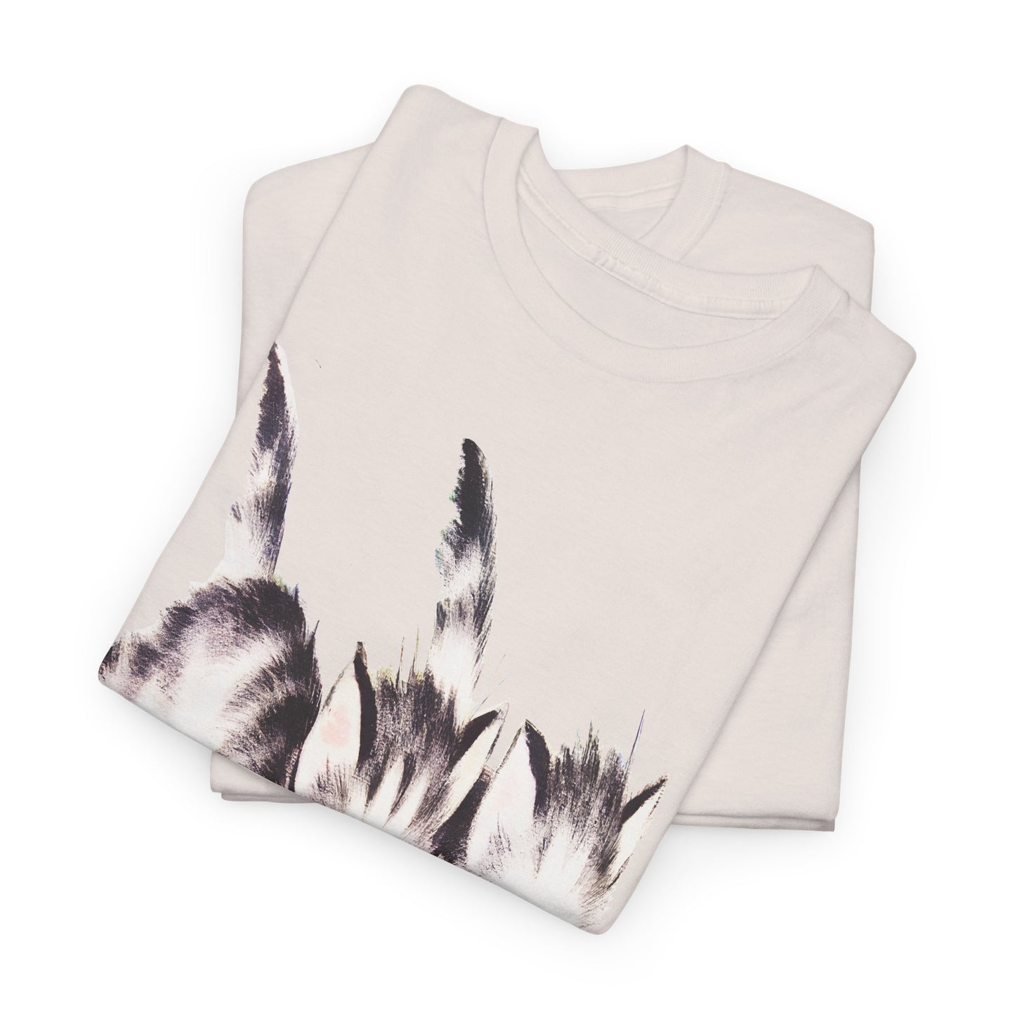vintage kitten twins illustration stretched reproduction tshirt