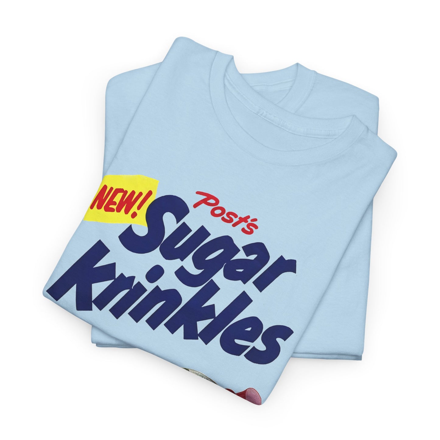 1950s cereal box graphic sugar krinkles tshirt