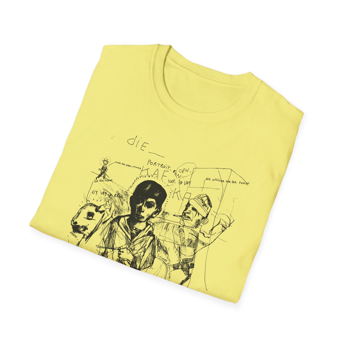 1985 stephane mandelbaum drawing die portrait von kafka tshirt