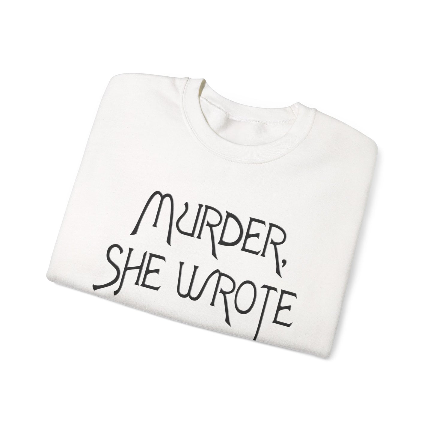 murder, she wrote vintage style unisex heavy blend crewneck sweatshirt