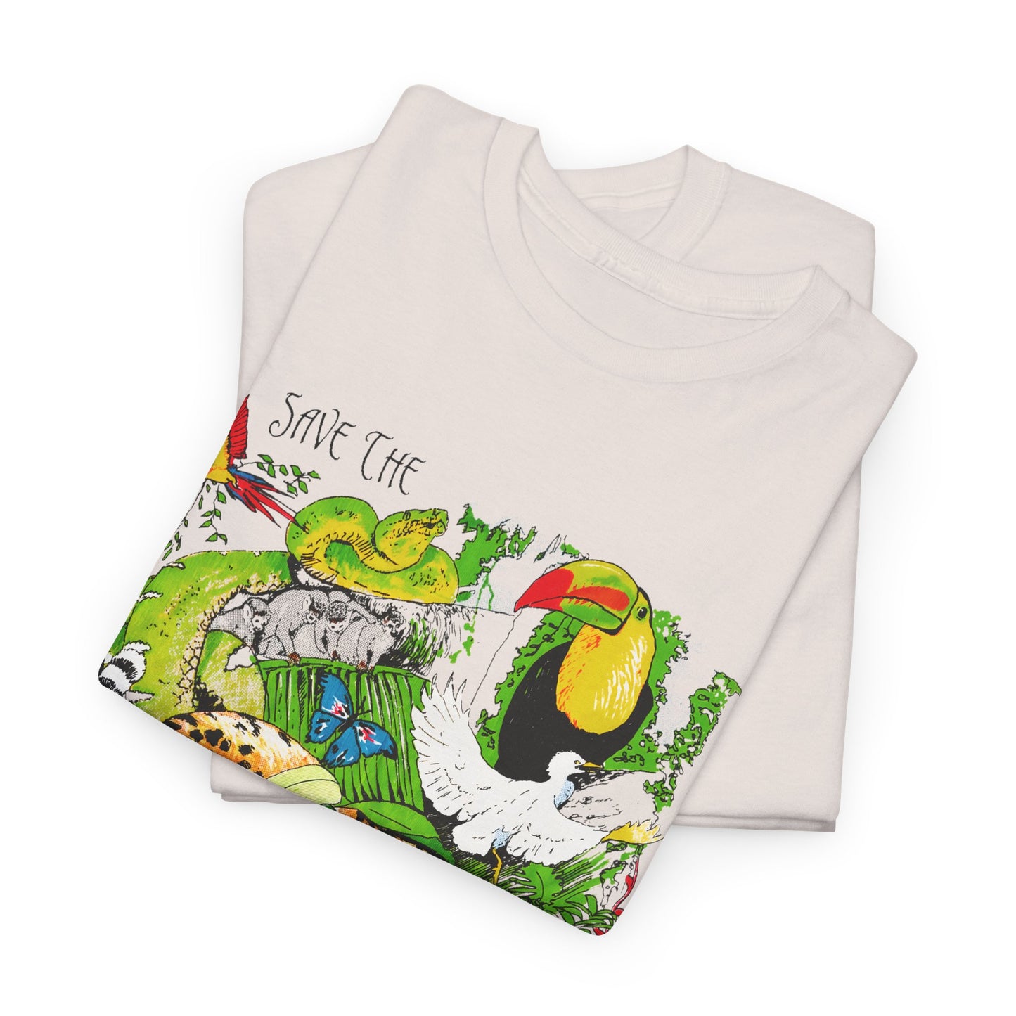 1993 vintage save the rainforest reproduction tshirt