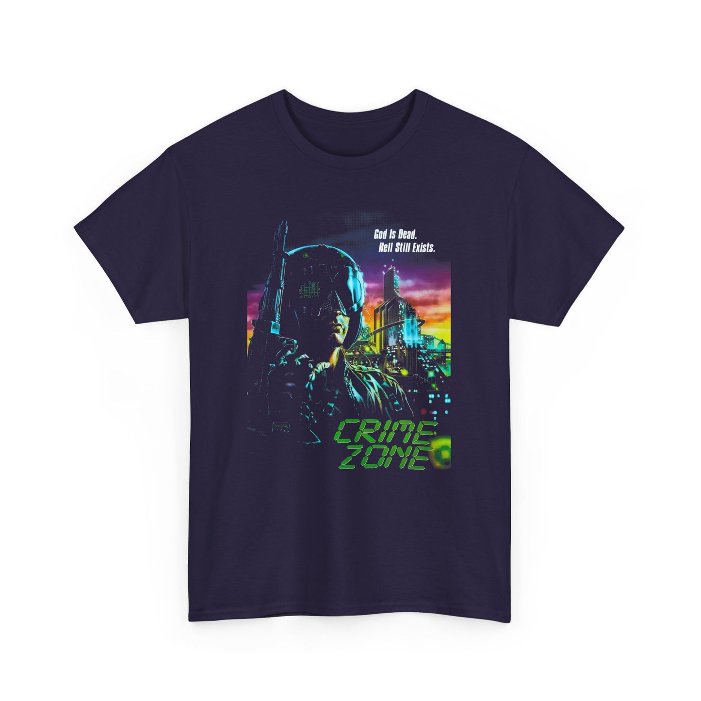 1989 action sci-fi crime zone movie poster tshirt