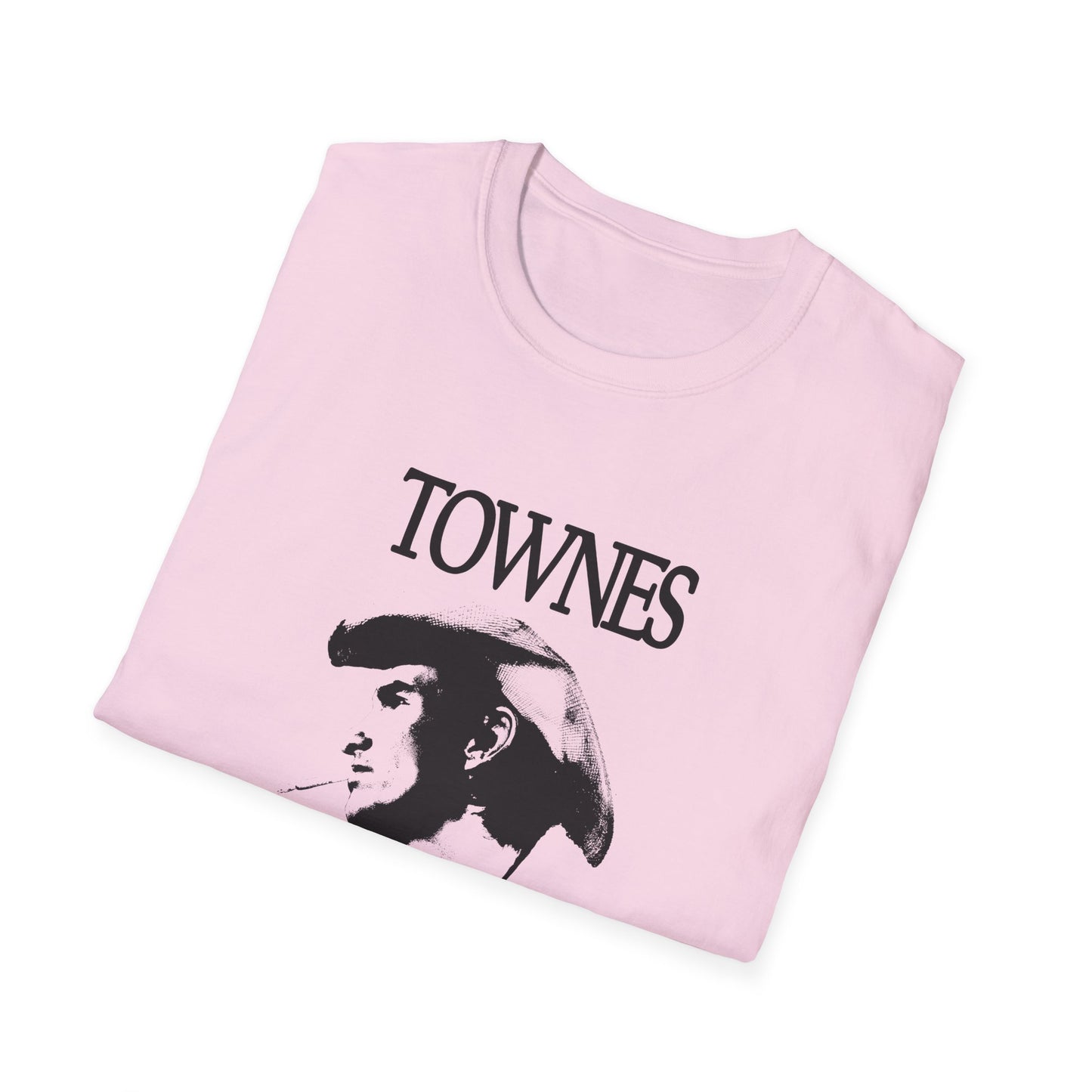 townes van zandt custom fan art light tshirt