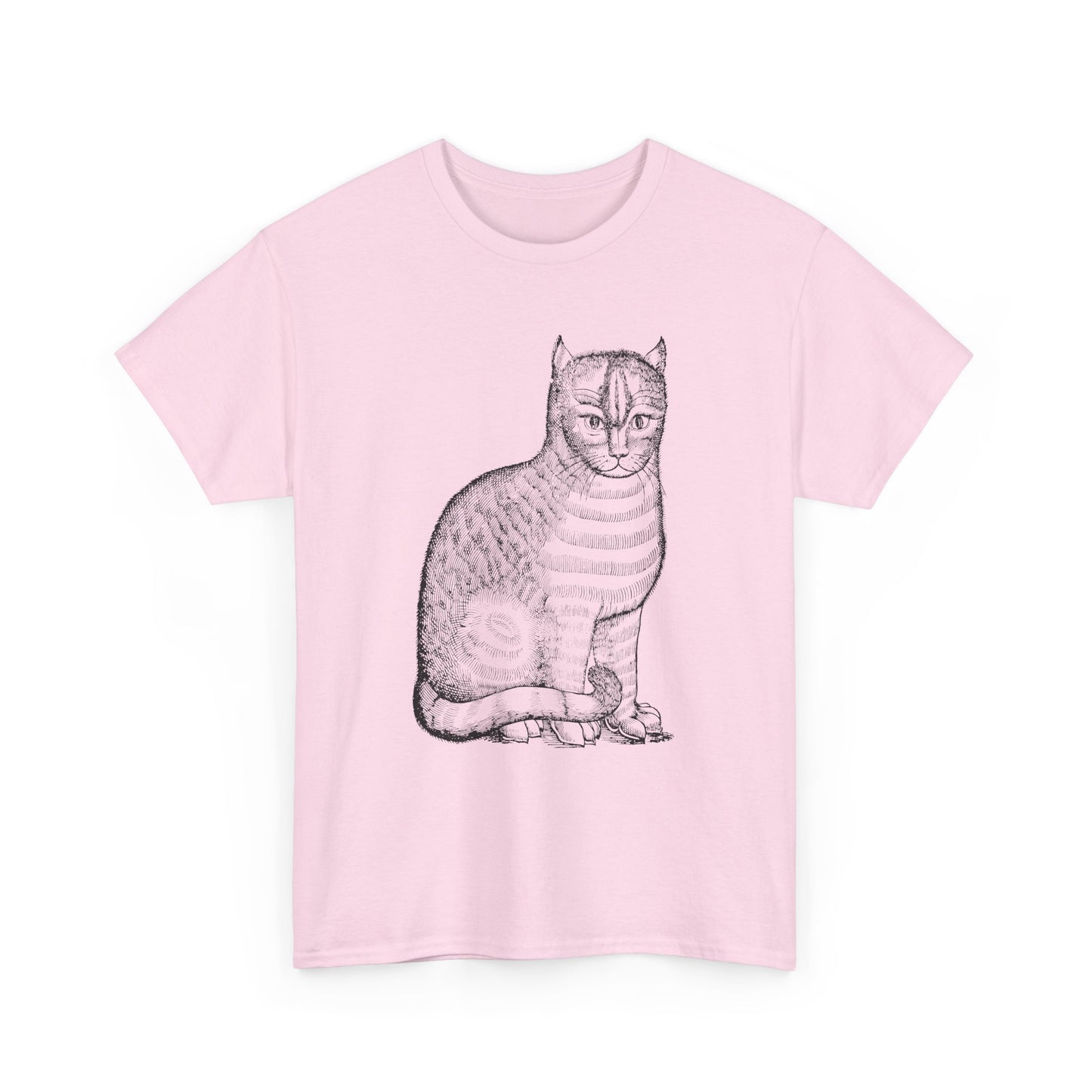 1658 edward topsell cat illustration reproduction tshirt
