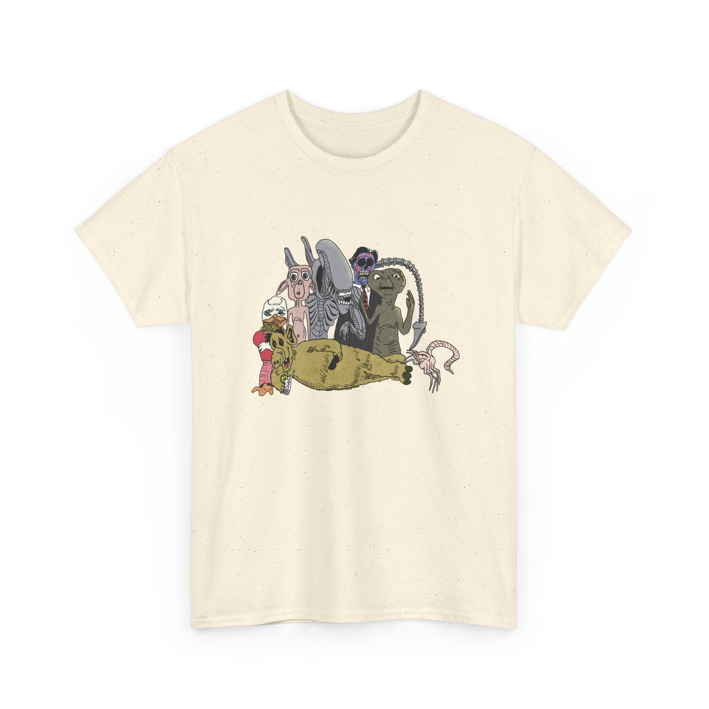 original drawing cute weird pop cult alien tshirt