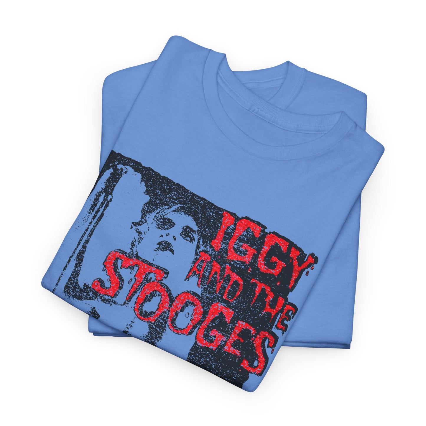 vintage iggy and the stooges raw power faded graphic reproduction tshirt
