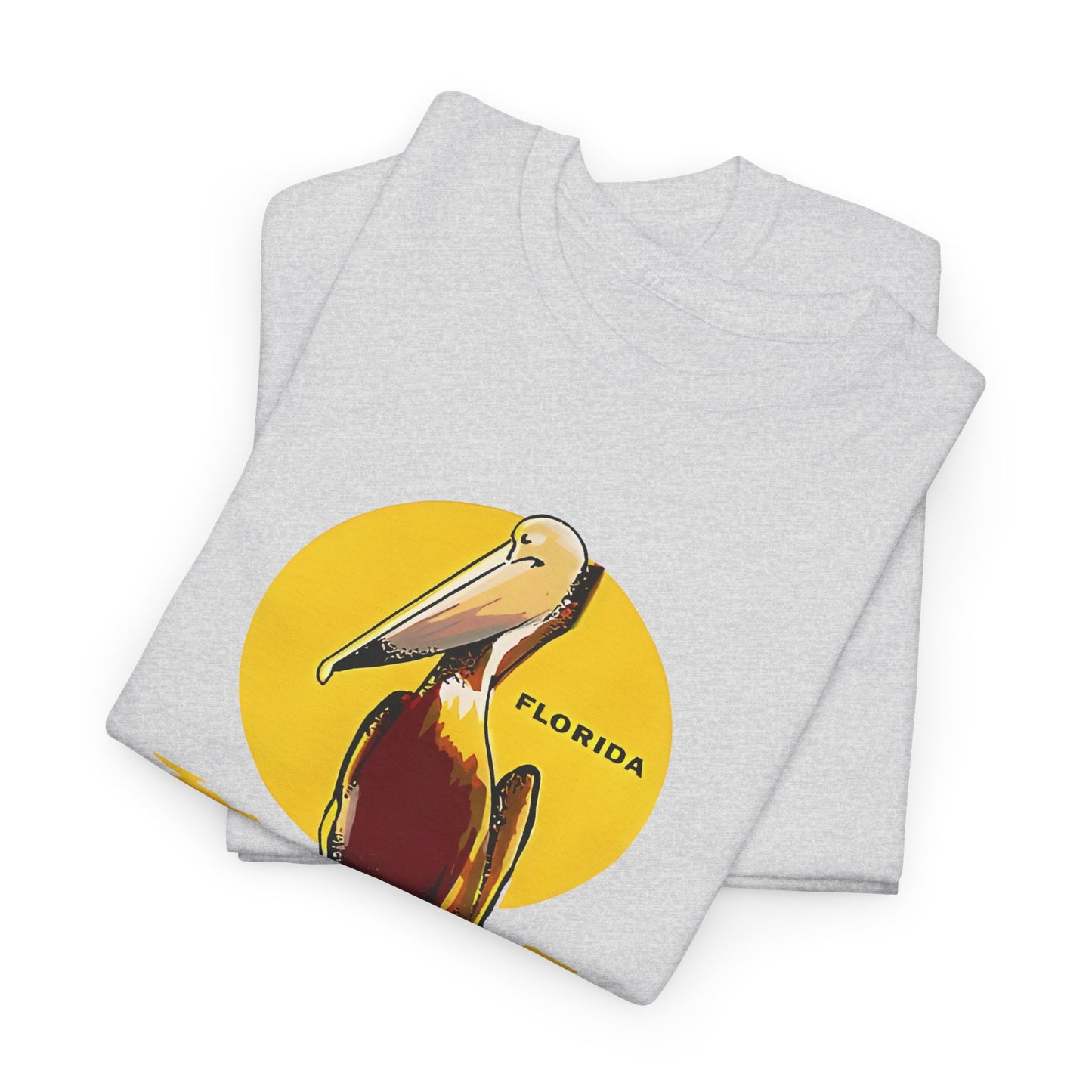 vintage florida pelican souvenir water decal reproduction tshirt