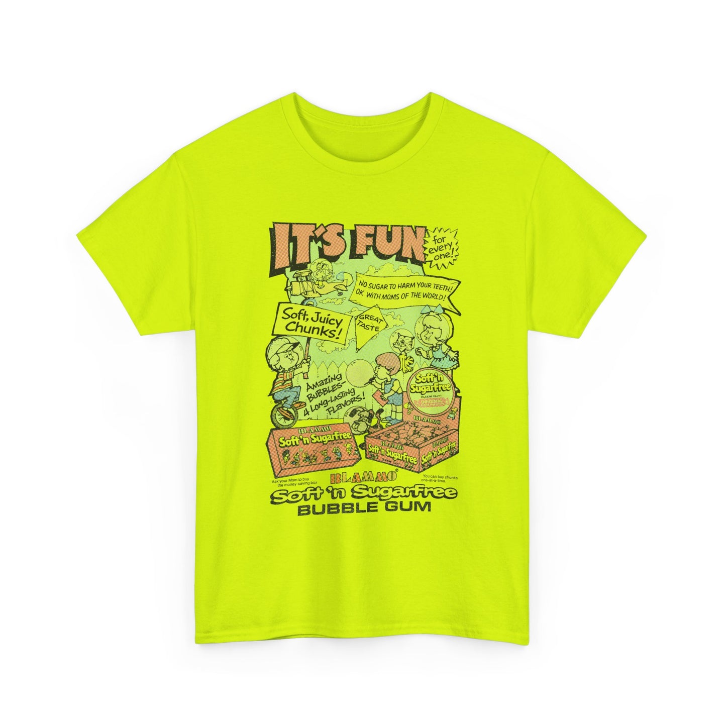 blammo bubble gum vintage comic book advertisement tshirt