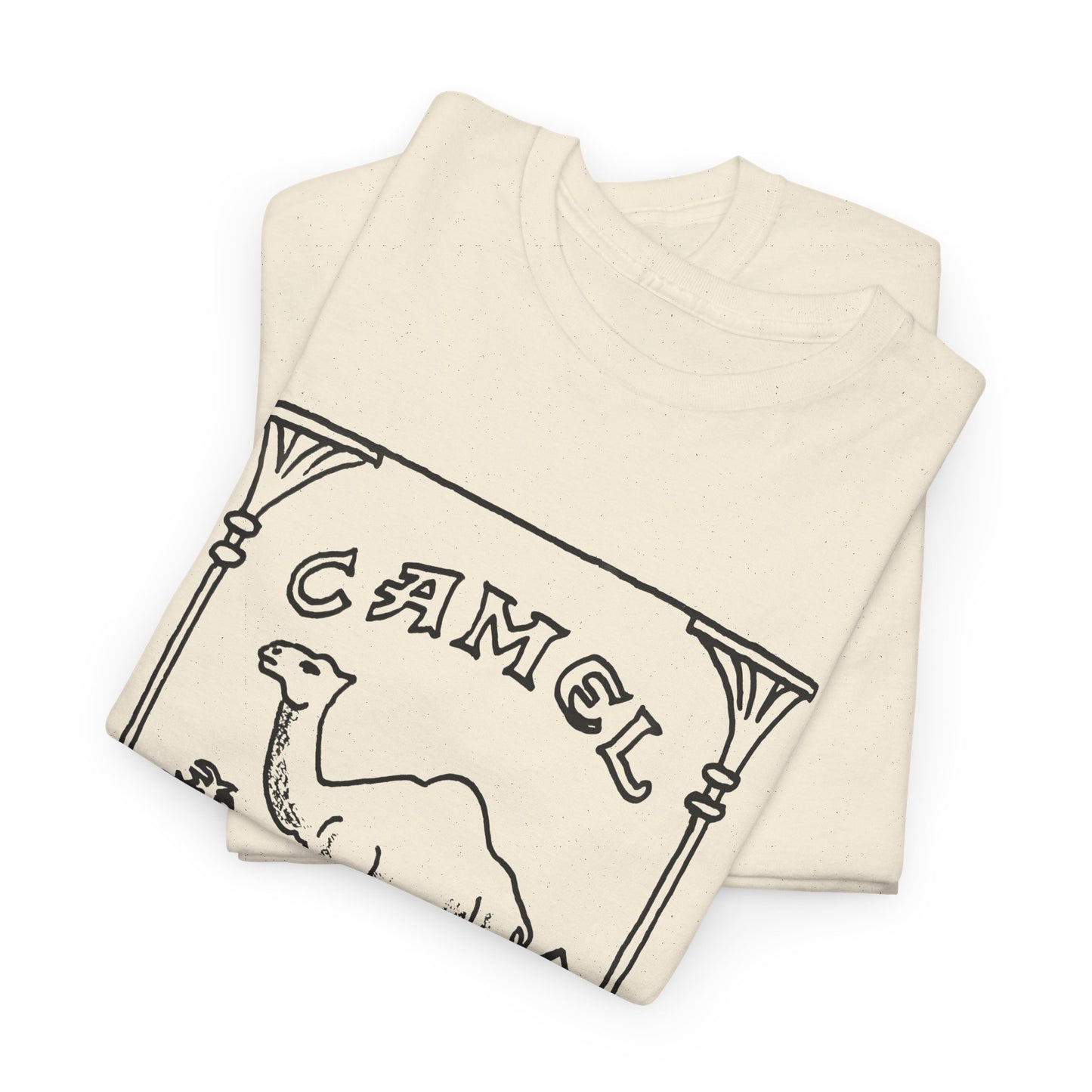 vintage camel cigarettes drawing reproduction tshirt