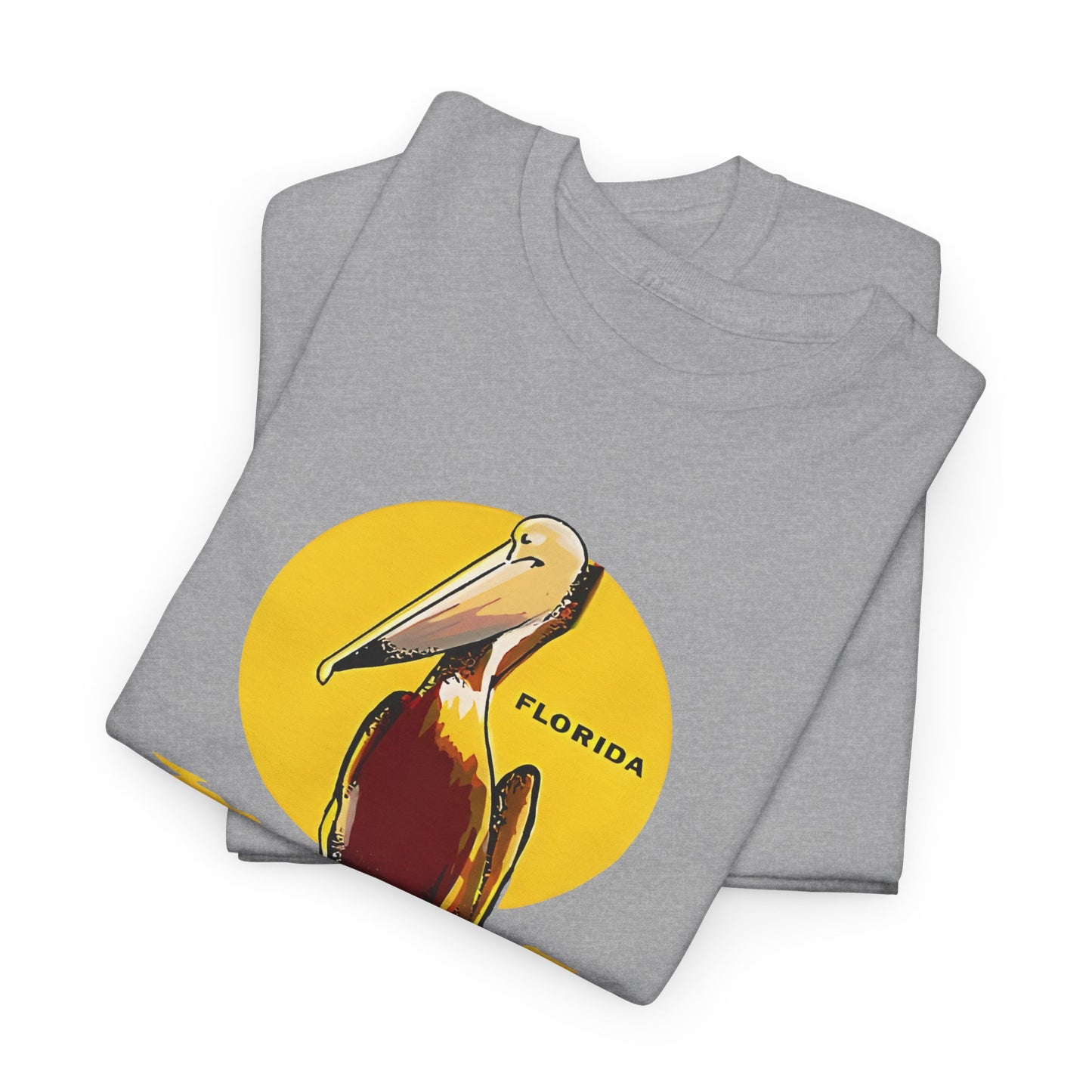 vintage florida pelican souvenir water decal reproduction tshirt