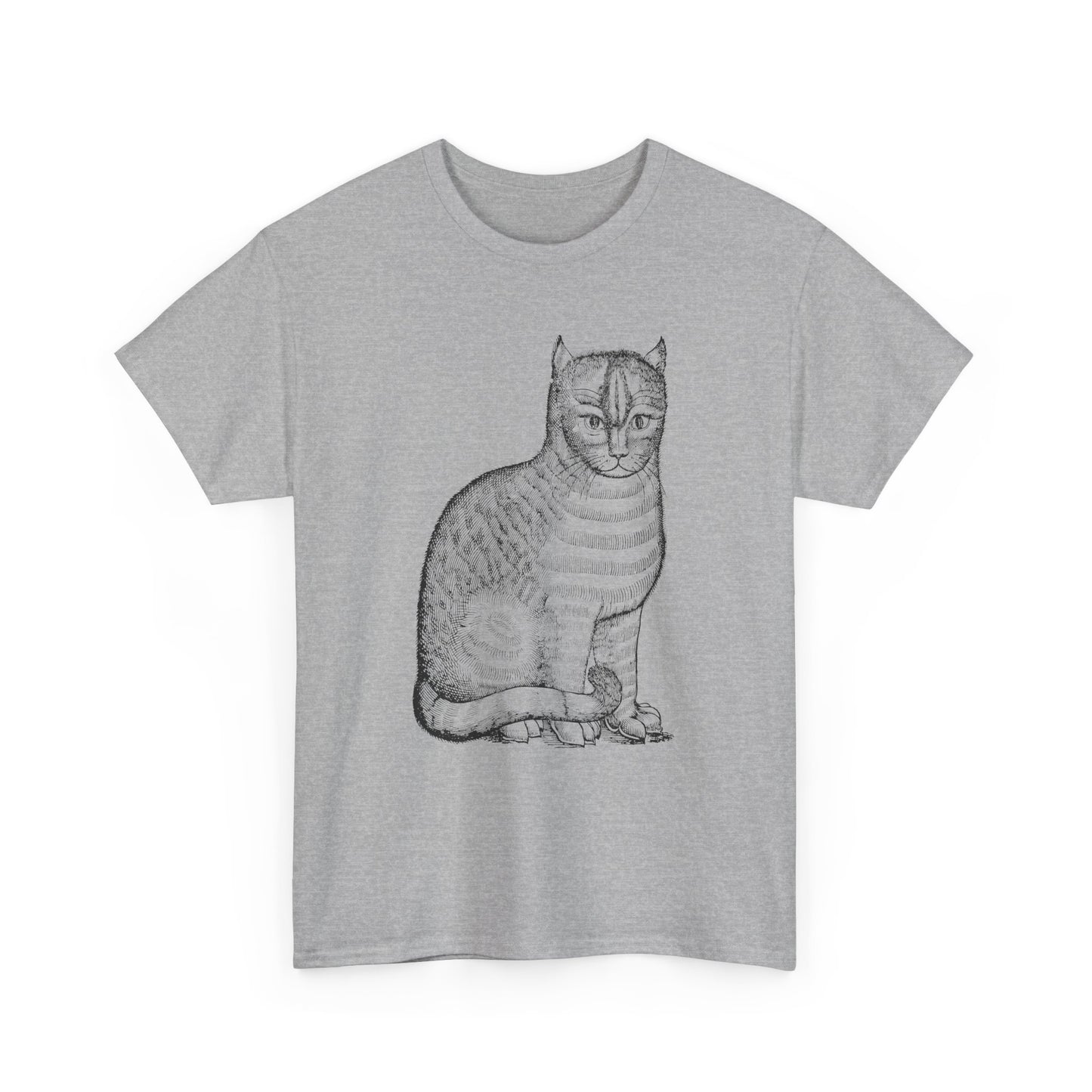 1658 edward topsell cat illustration reproduction tshirt