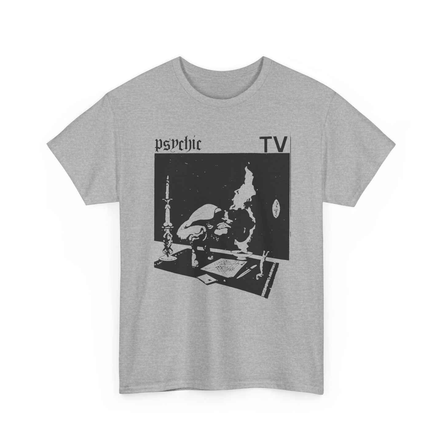 1985 cassette cover for post punk band psychic tv tshirt