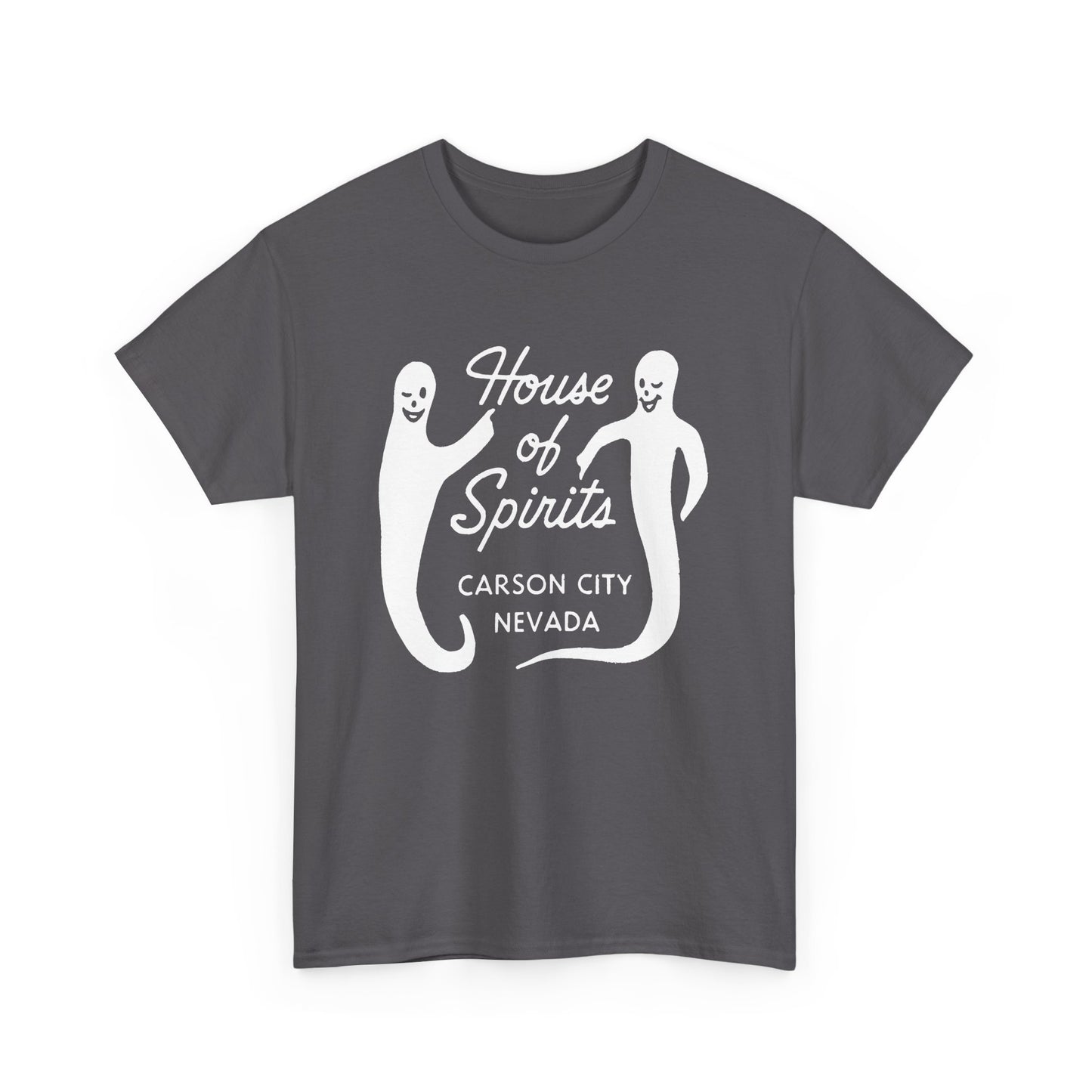 vintage matchbox house of spirits carson city nevada graphic tshirt