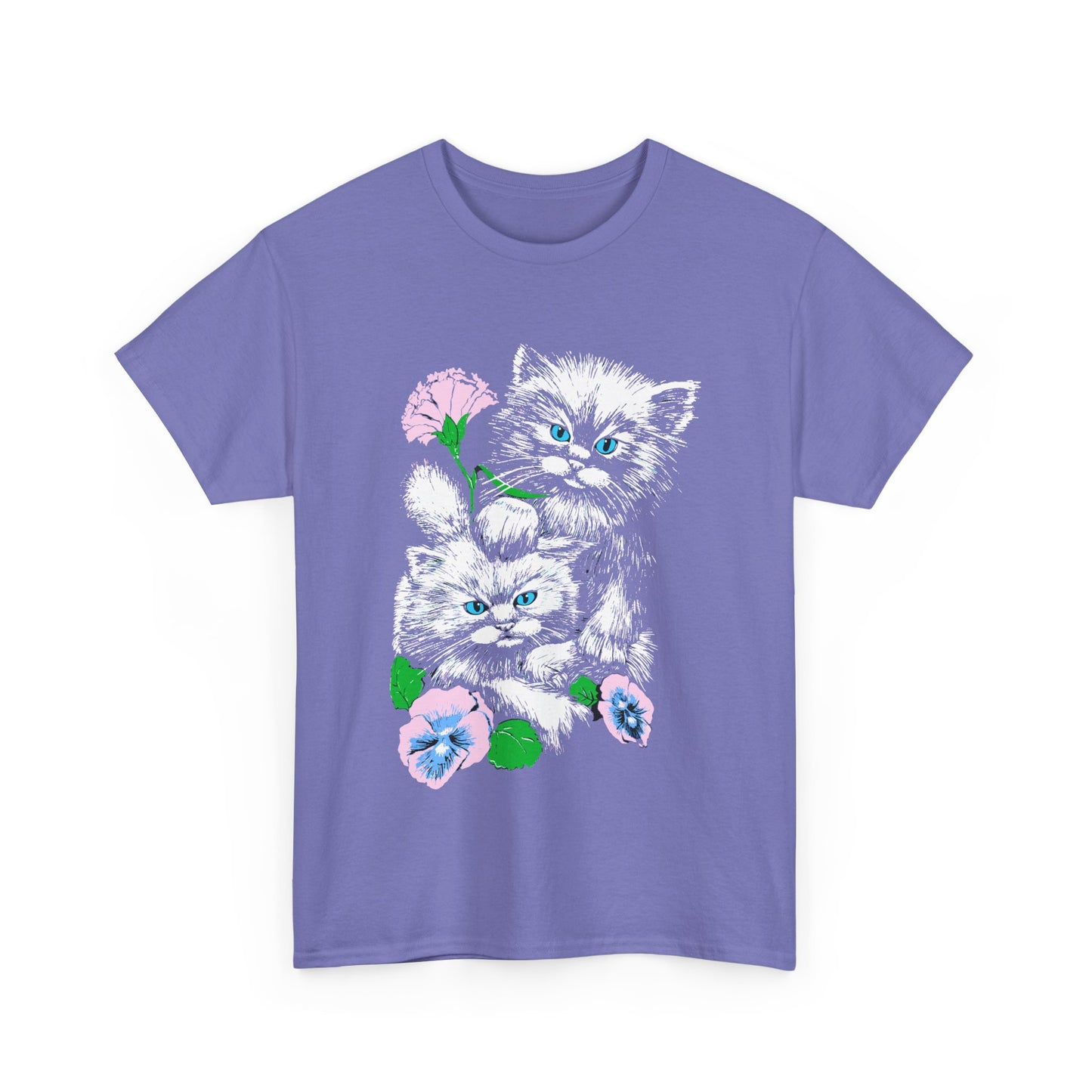 1980s distressed vintage cats reproduction tshirt