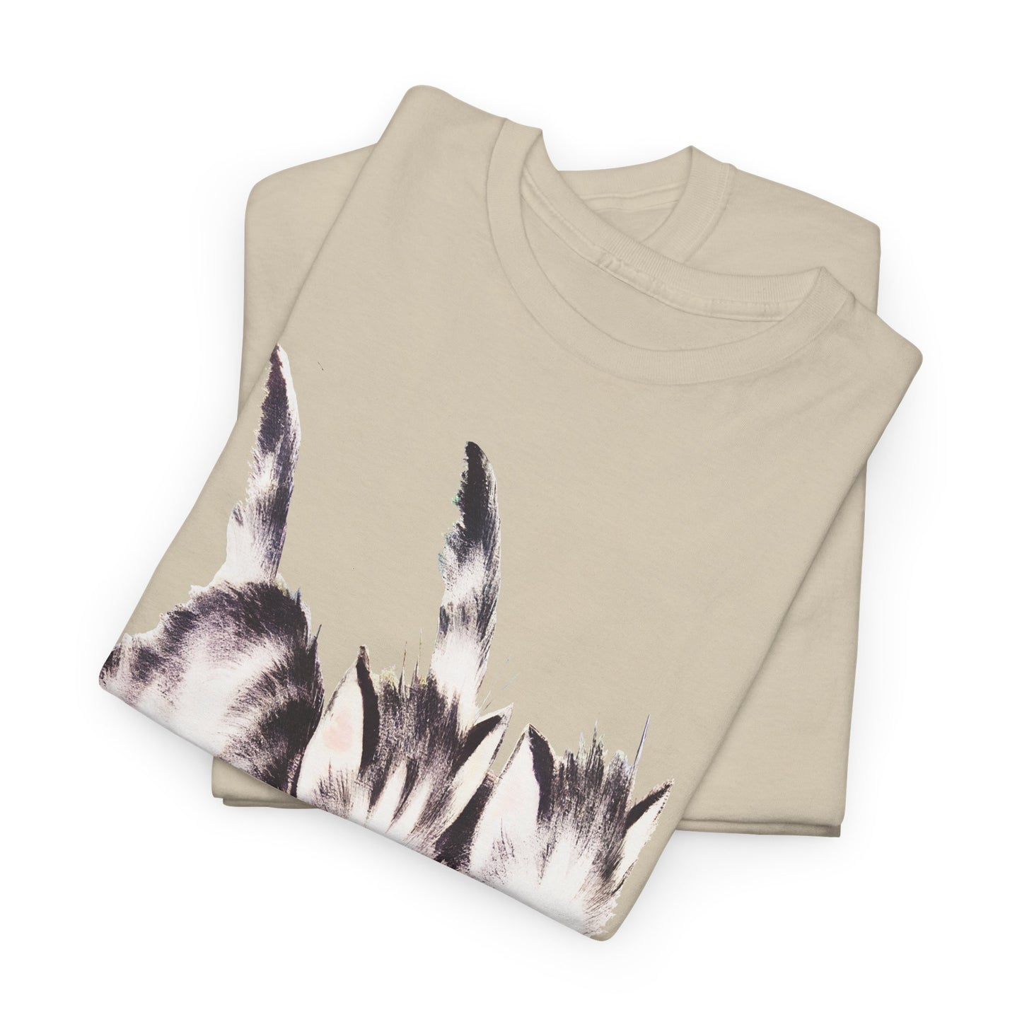 vintage kitten twins illustration stretched reproduction tshirt