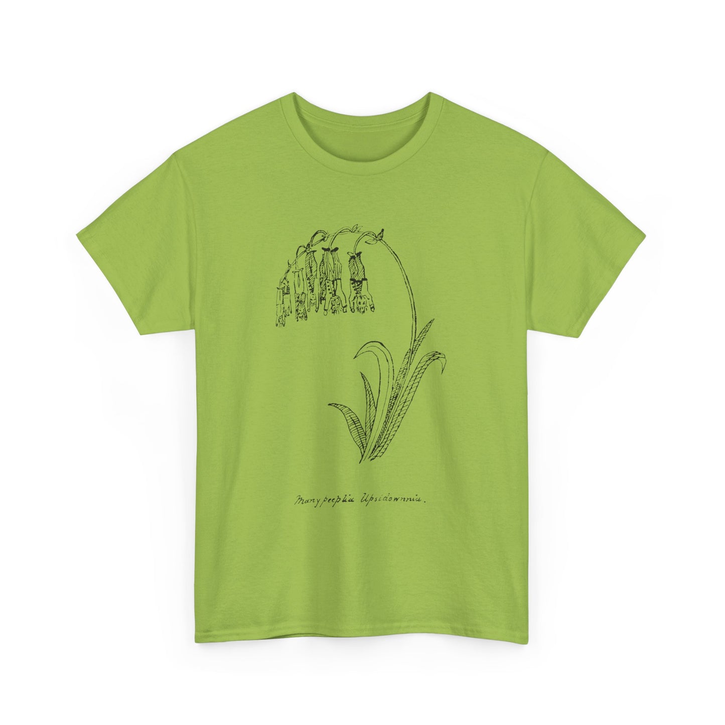 1887 edward lear nonsense botany many peeplia upsidownnia tshirt